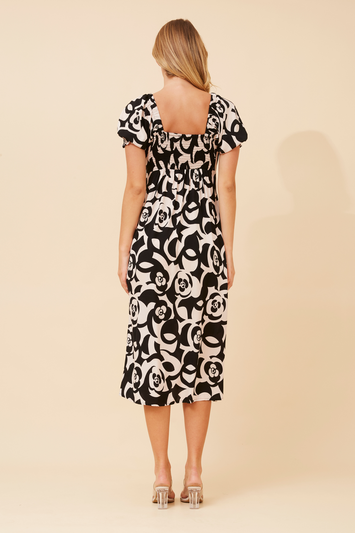 Anne Front Bow Dress D520356 Black