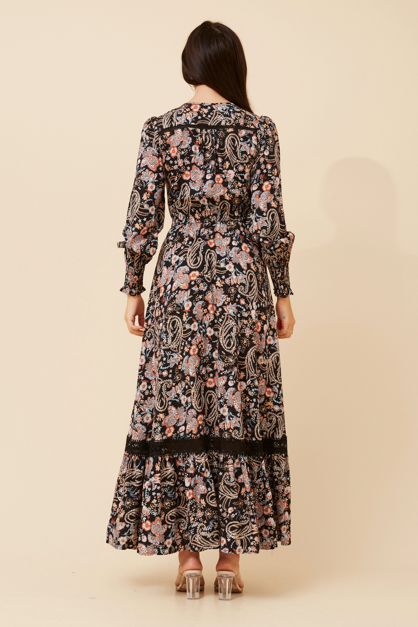 Mira Floral Print Maxi Dress D735529