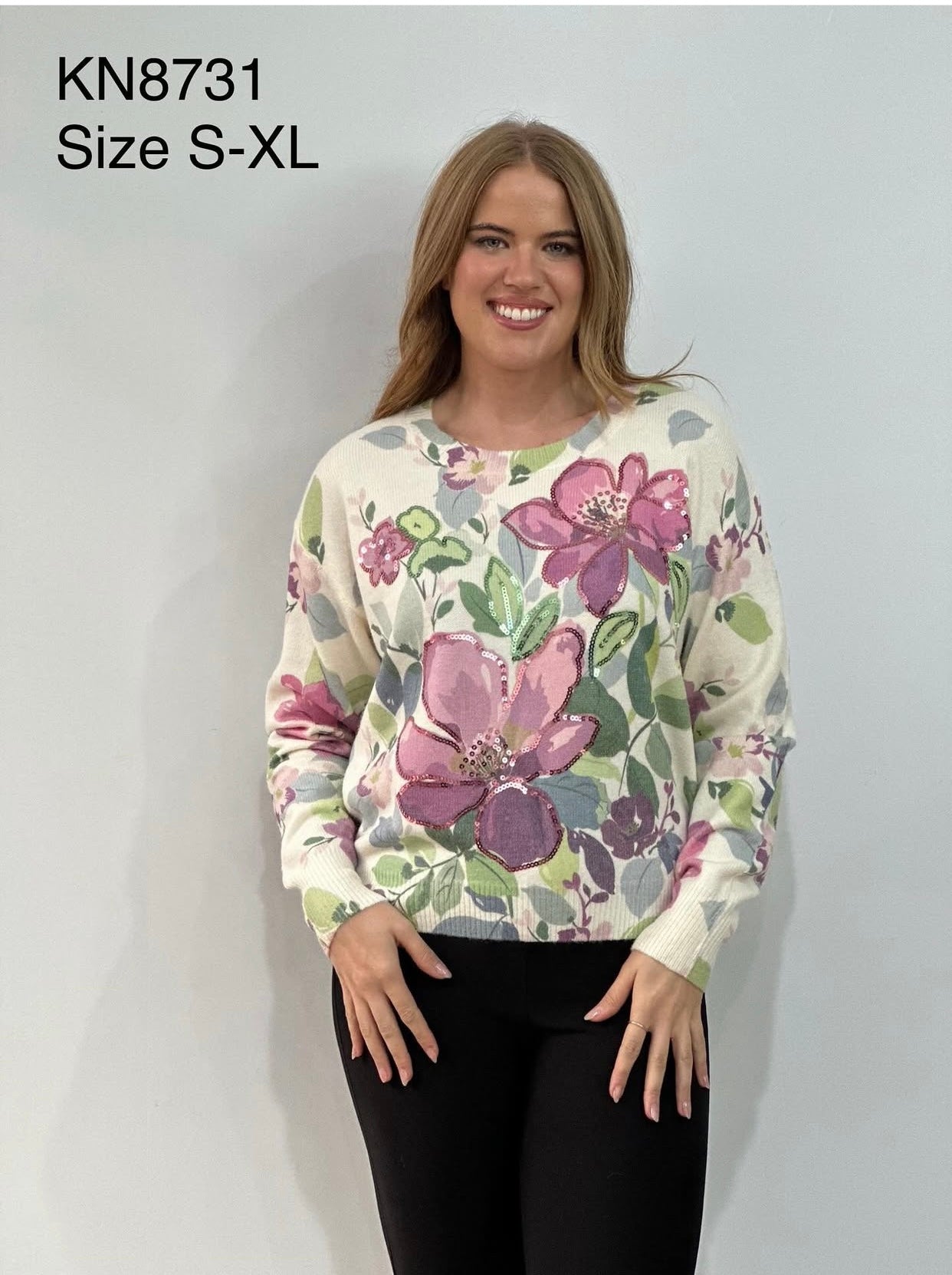 Sofi Sequin Knit Jumper KN8731