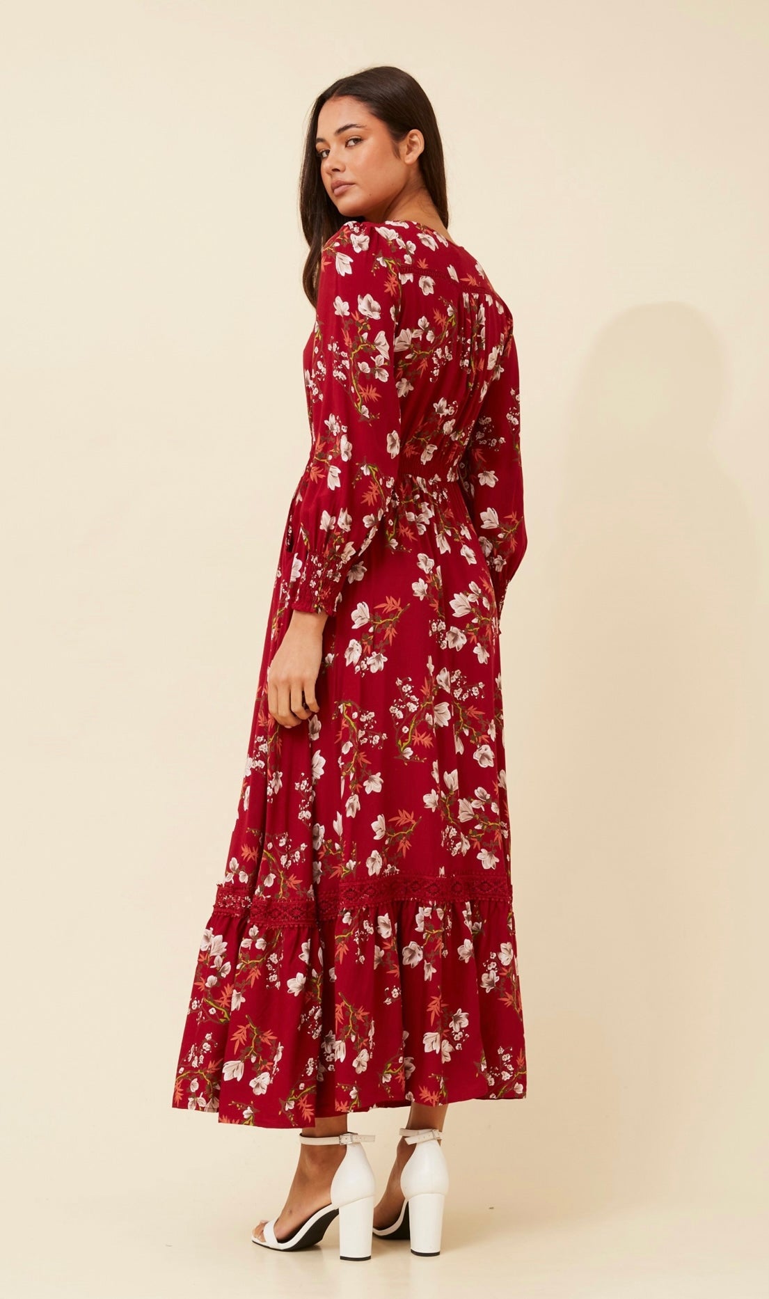Jensen Floral Print Maxi Dress MultiRed