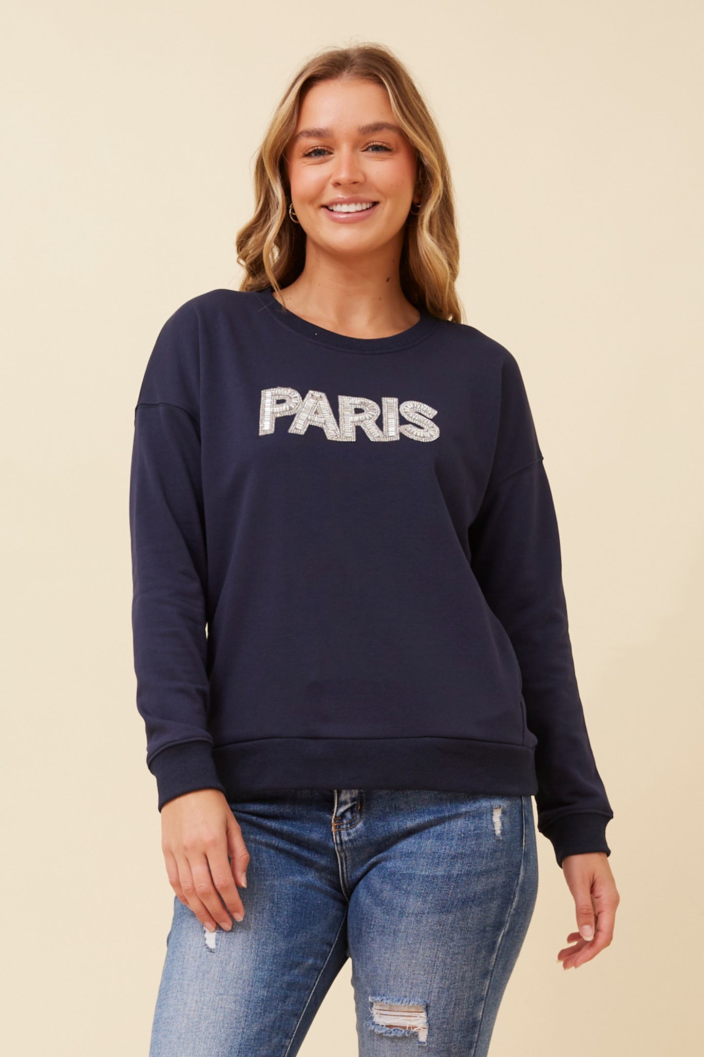 Paris Graphic Fleece Top T522987