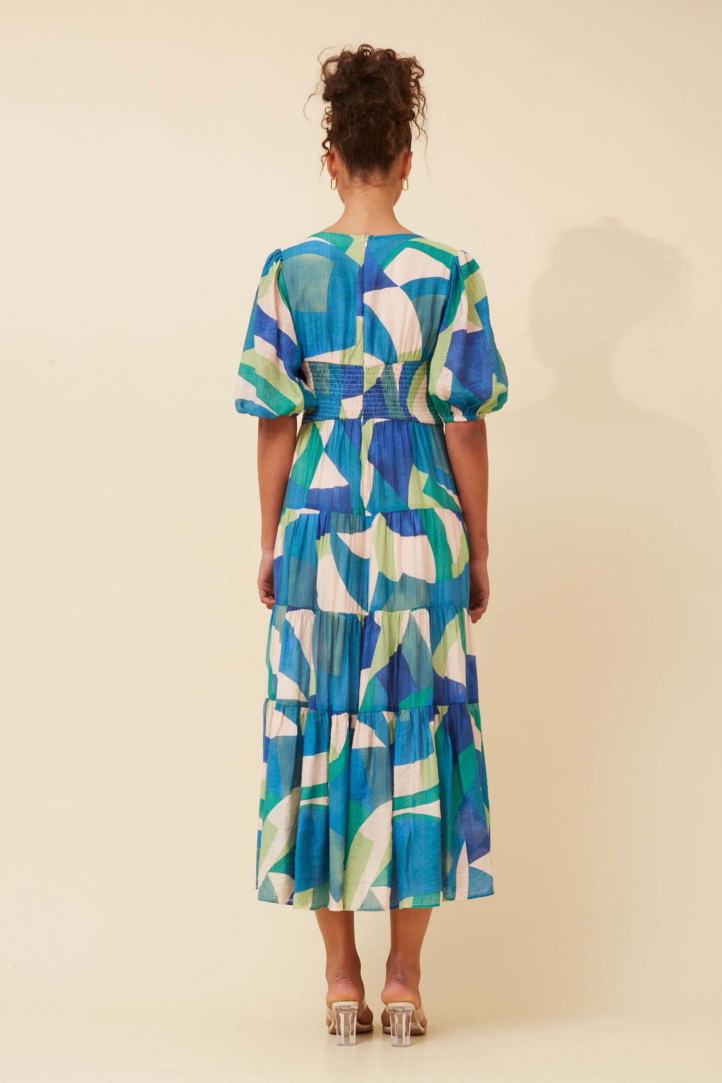 Belina Abstract Print Dress D520319