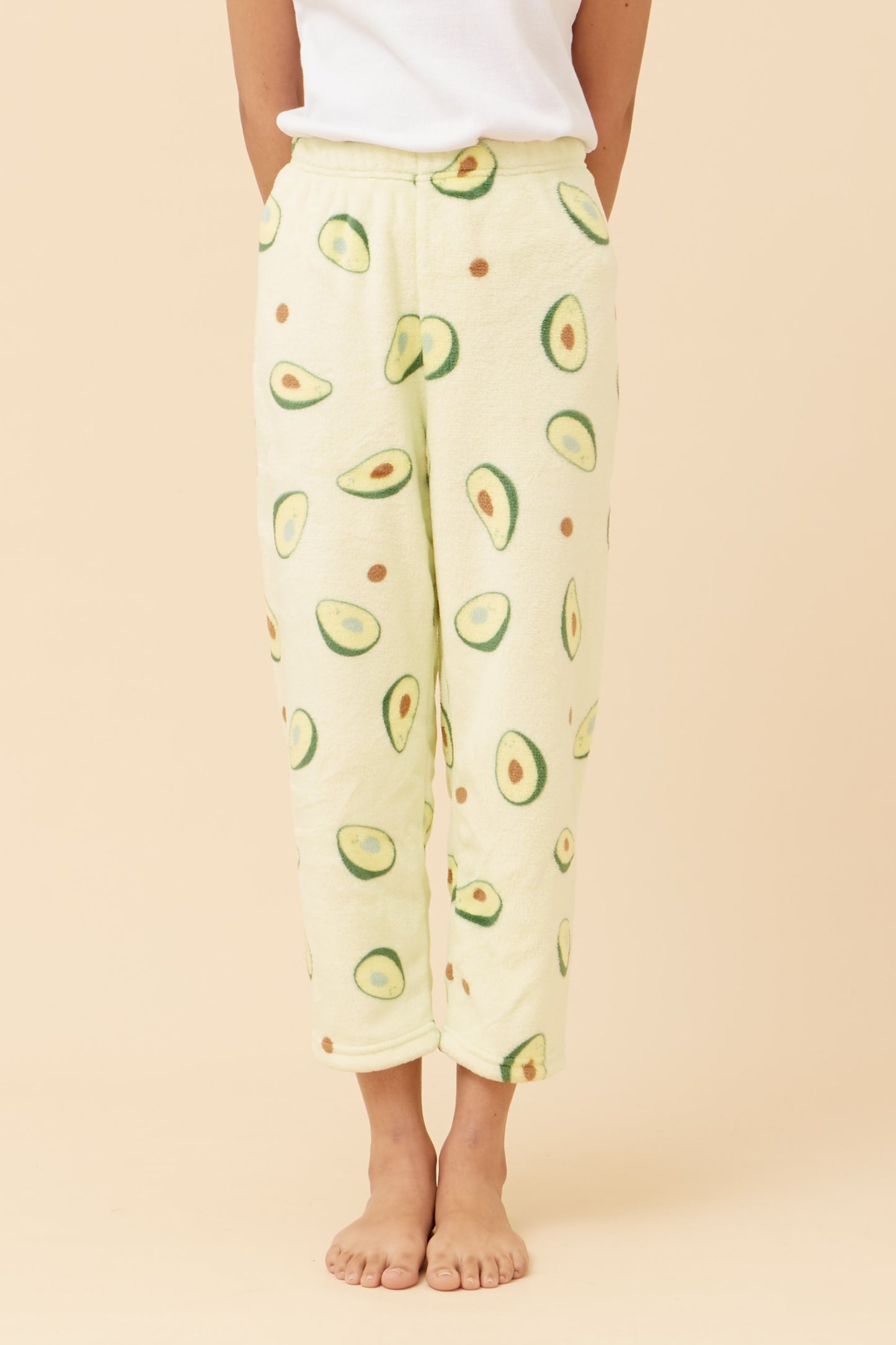 Avocados Print Fluffy Kids Pyjamas