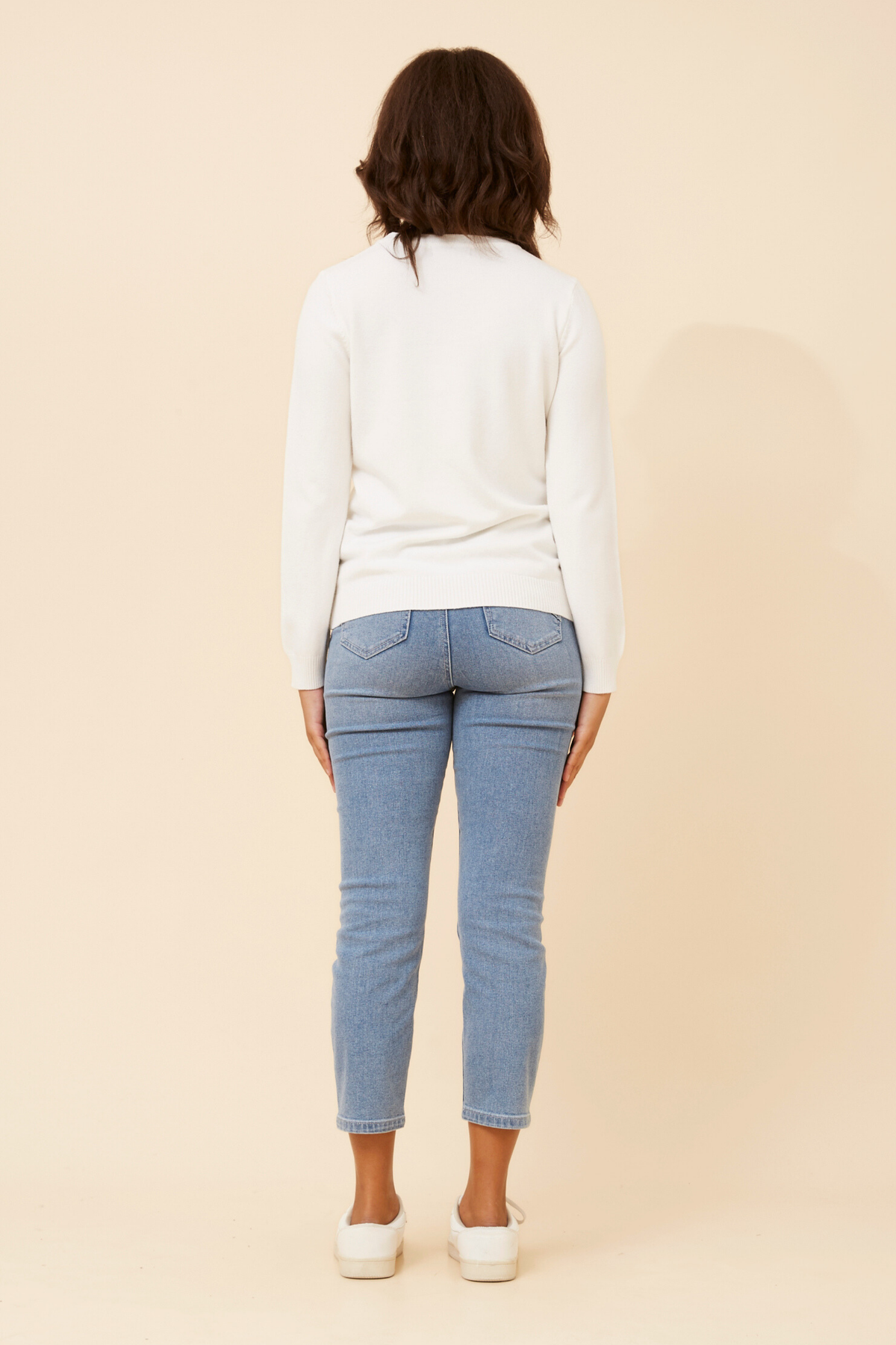 Gracie Pearl Detail Knit KP525903 White