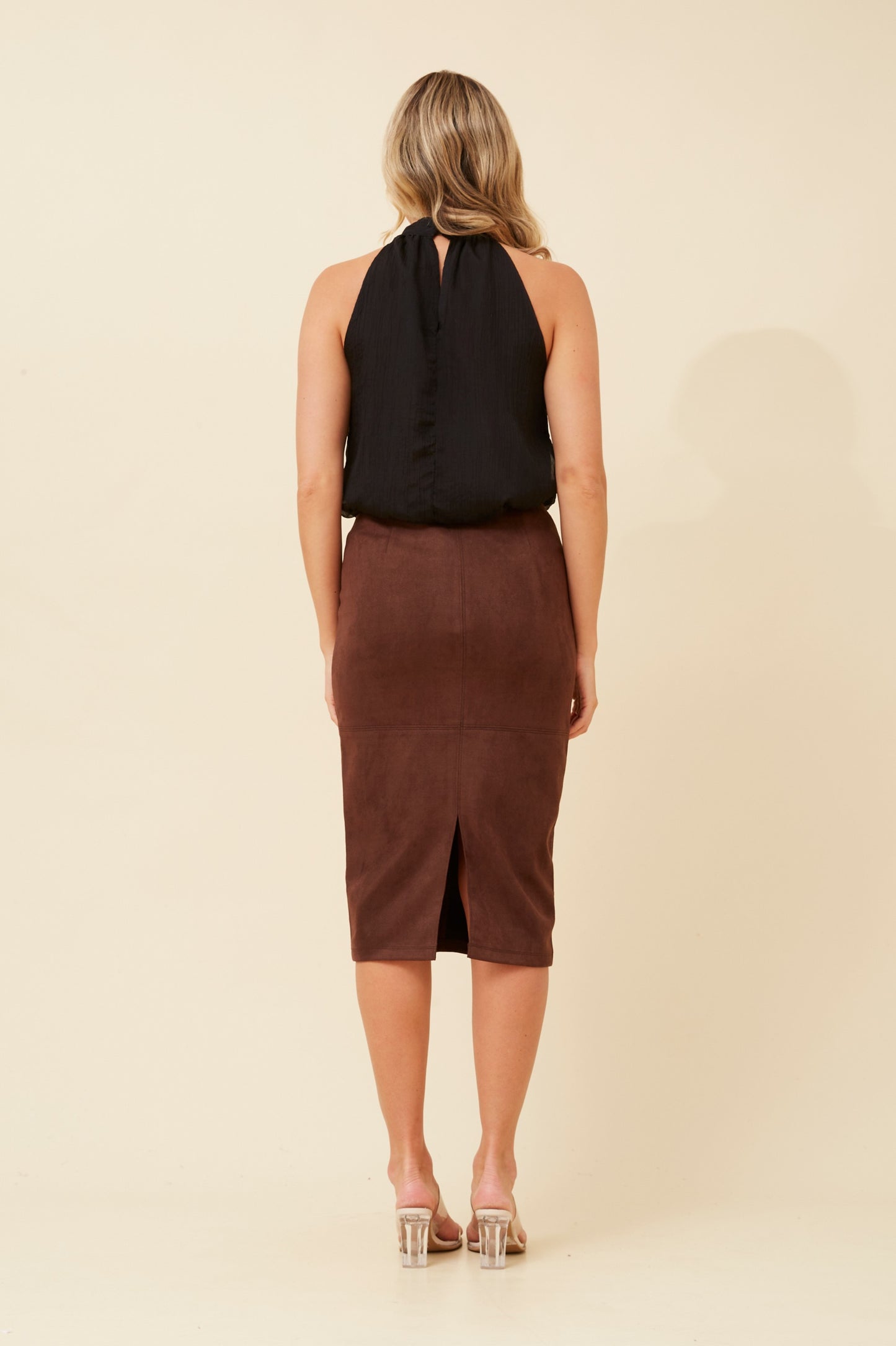 Ira Suede Skirt S522588 Chocolate