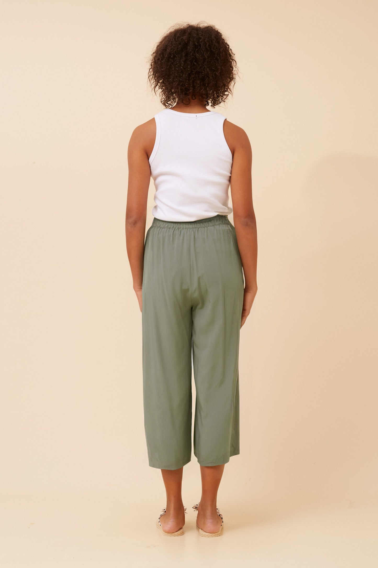 Zen Culotte Pants P522845 Khaki