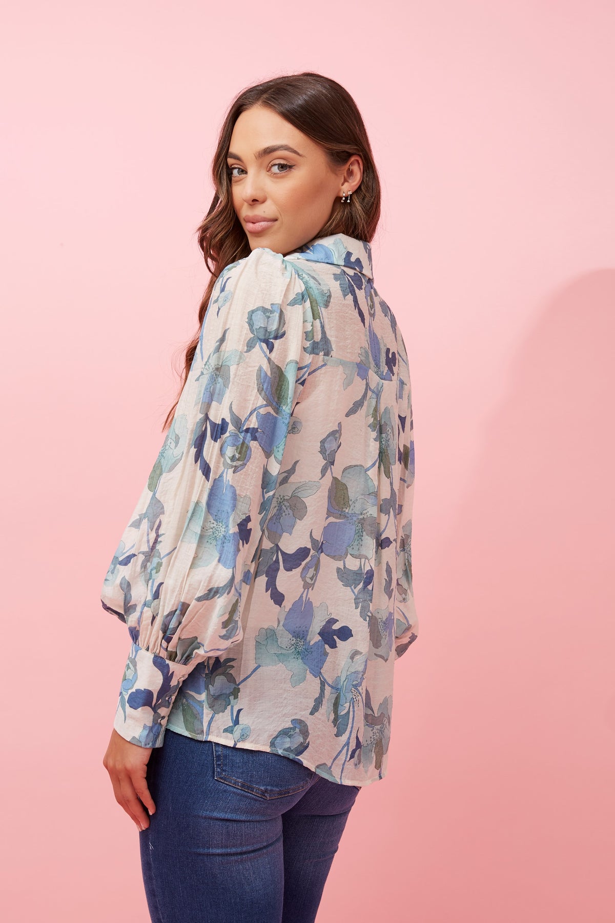 Brielle Floral Blouse T515411 Green