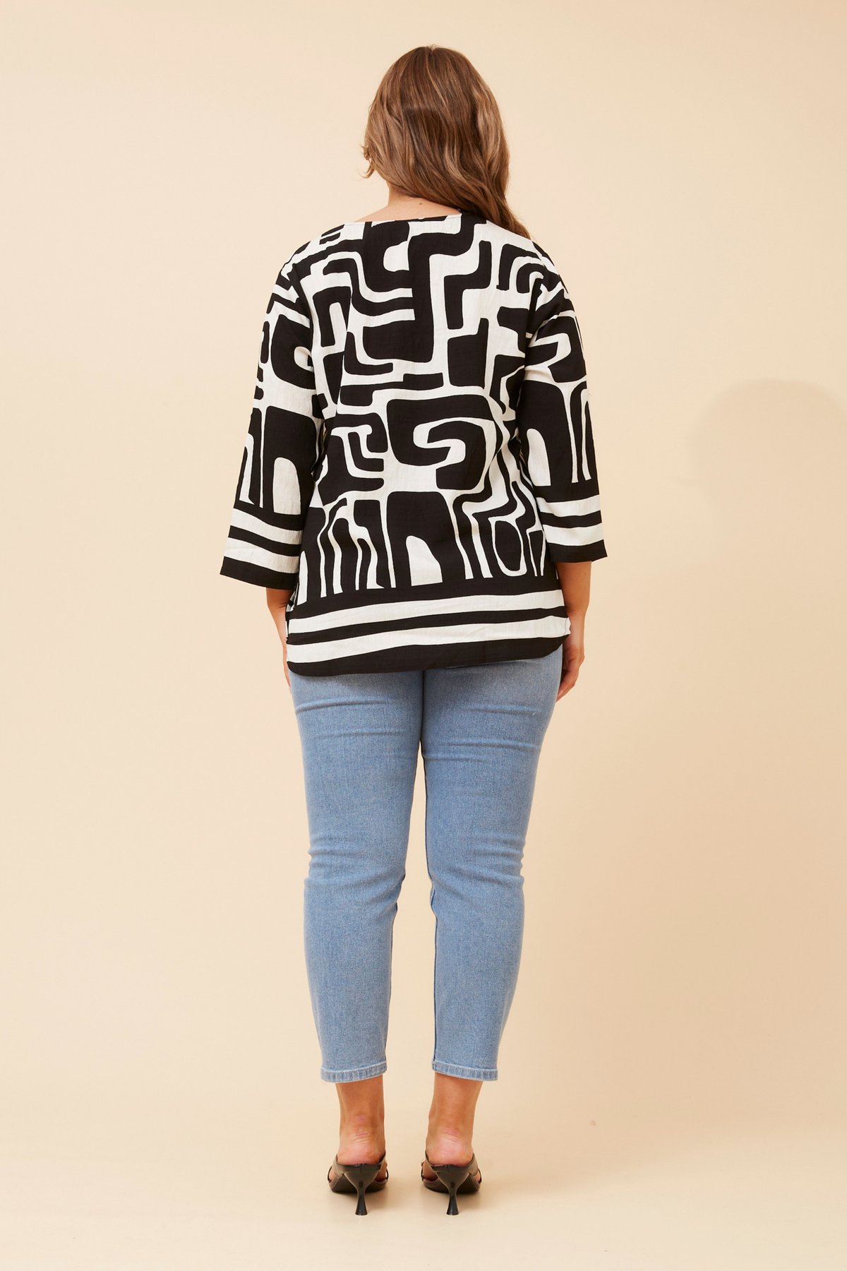 Nadia Blouse T526494 Black & White