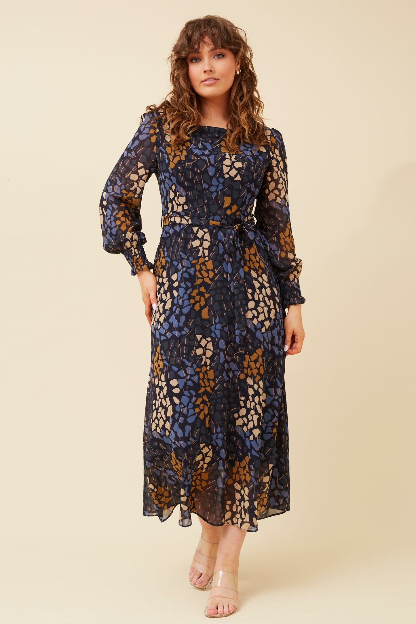 Joy Abstract Printed Maxi Dress