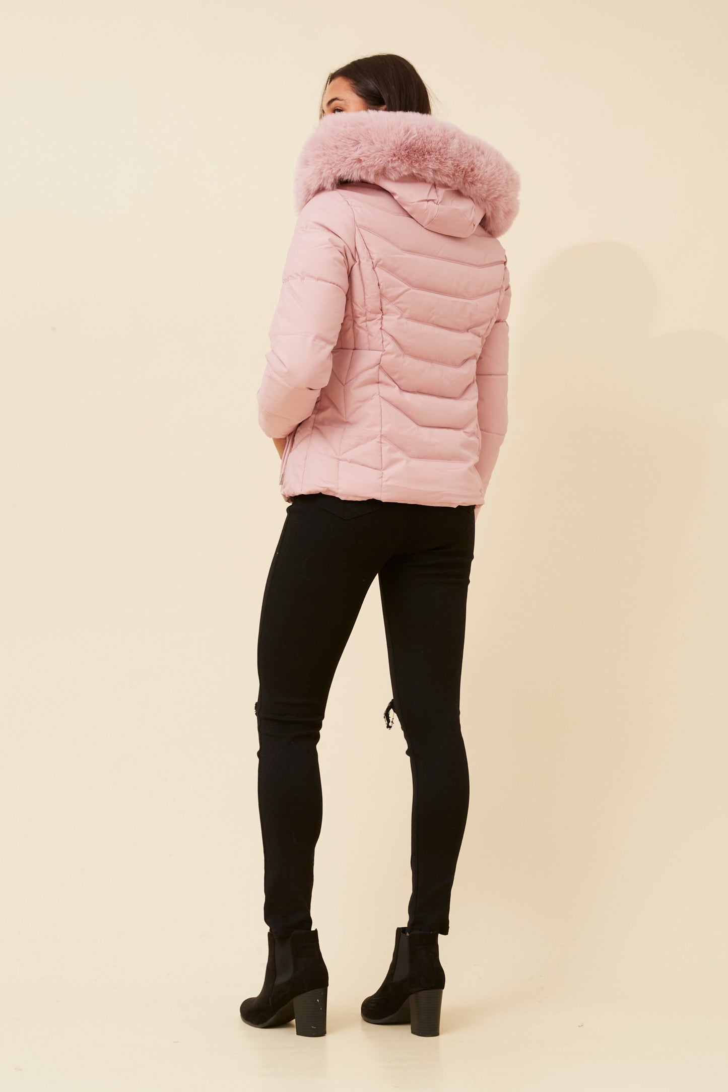 Poppy Puffer Jacket J517300 Pink