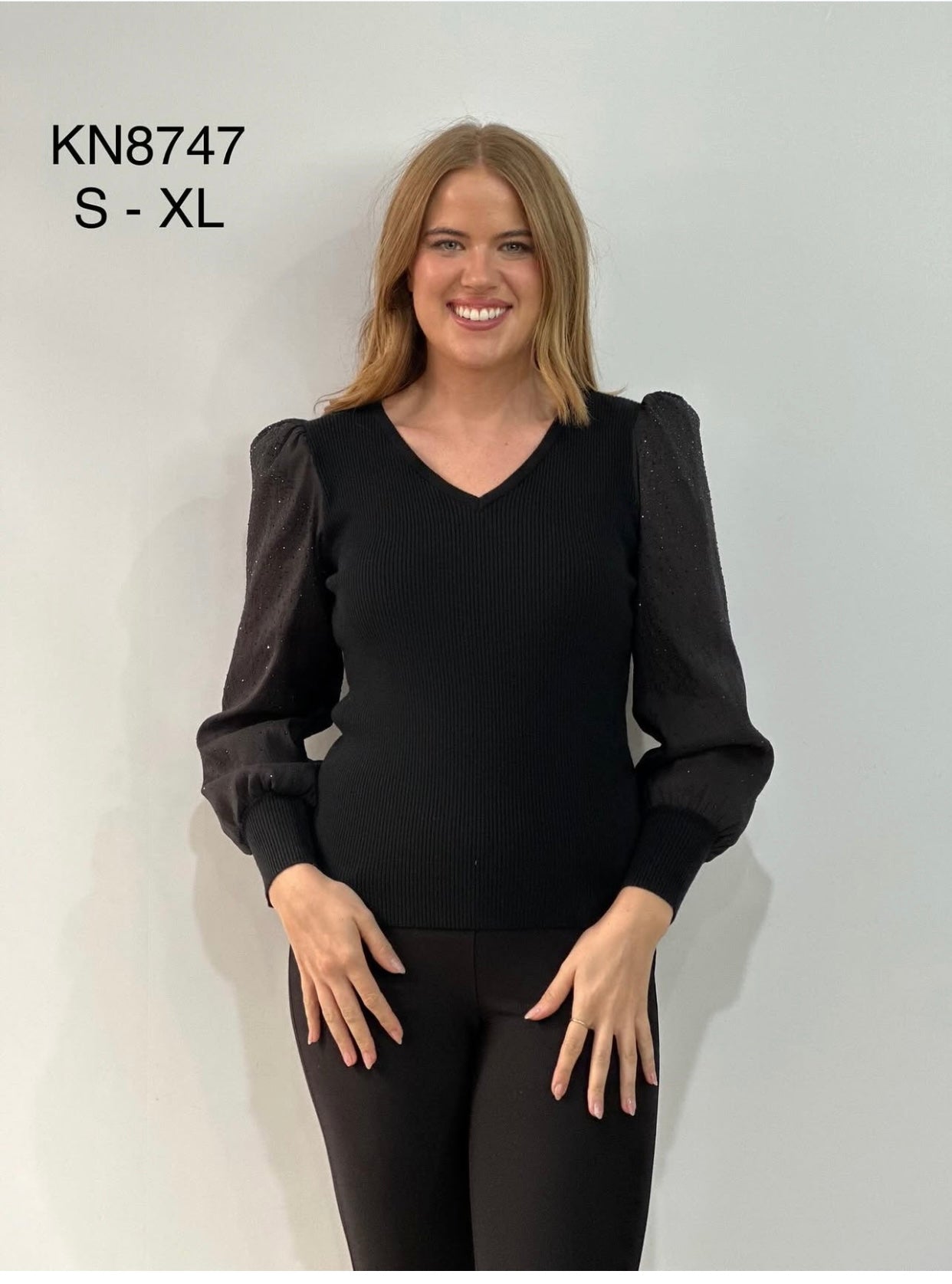 Isle Sparkle Knit KN8747 Black