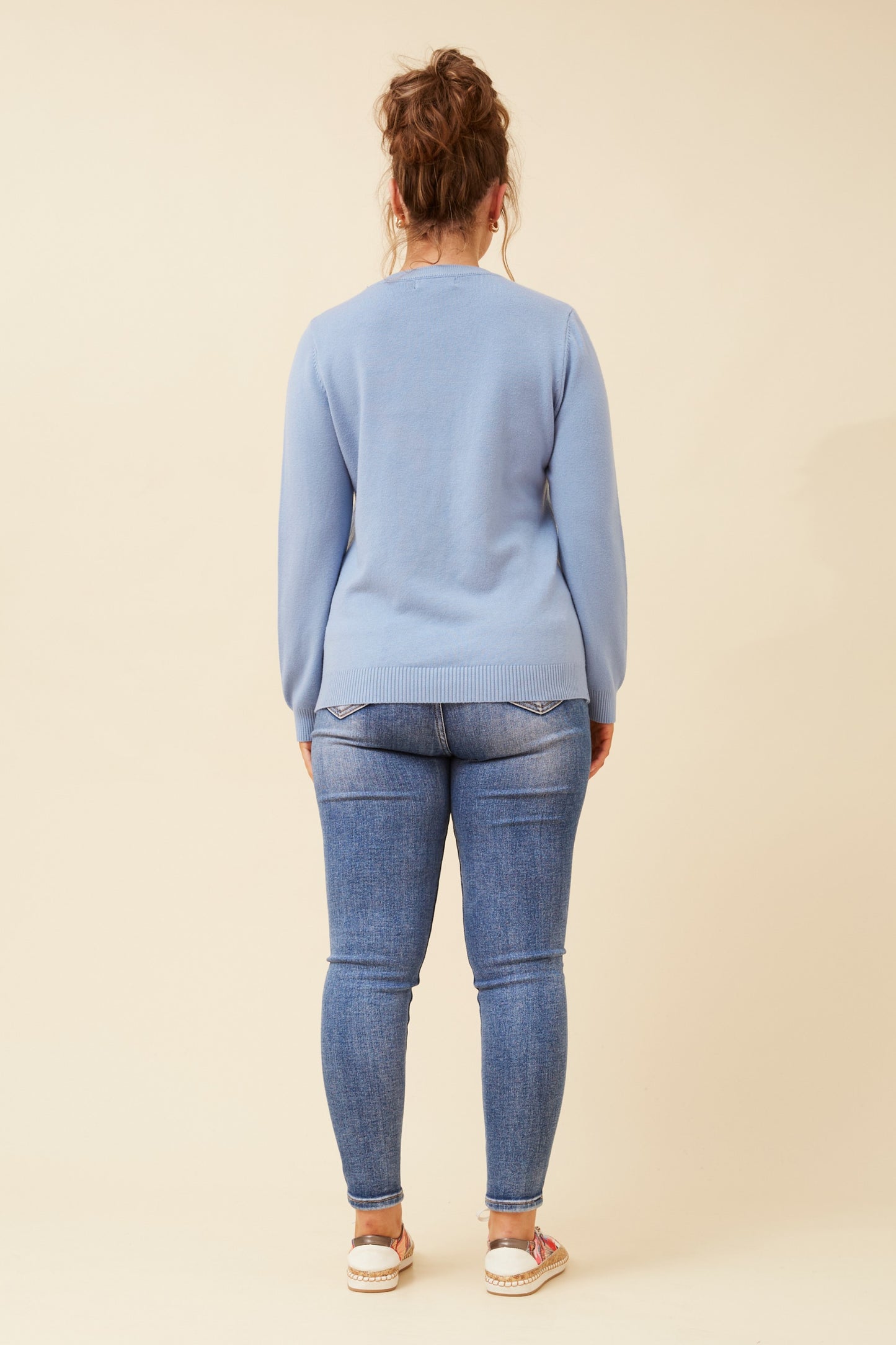 Mason Mini Diamond Pattern Knit Blue Jean KP522514