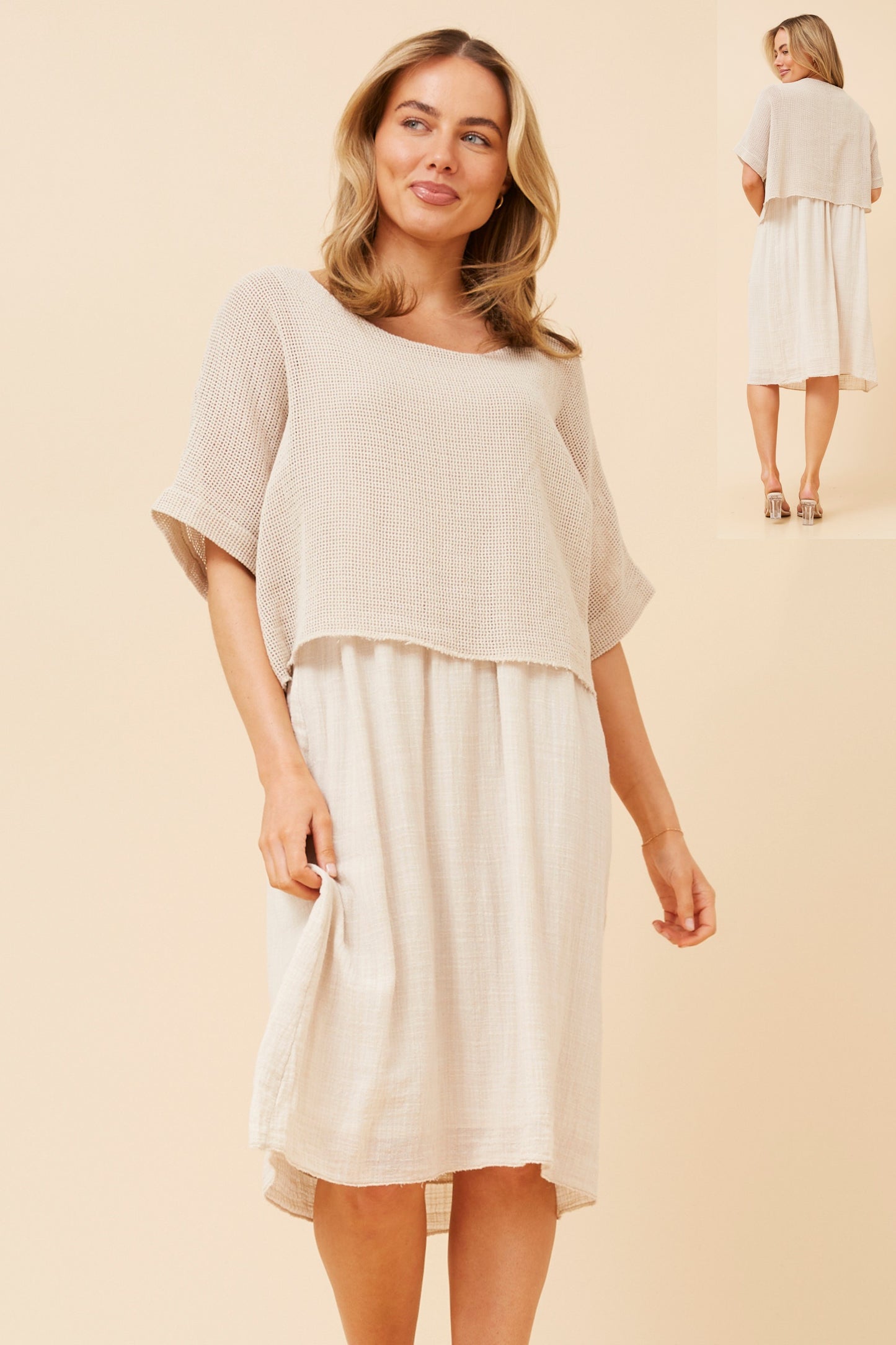 Lia Italian Double Layer Dress D519534