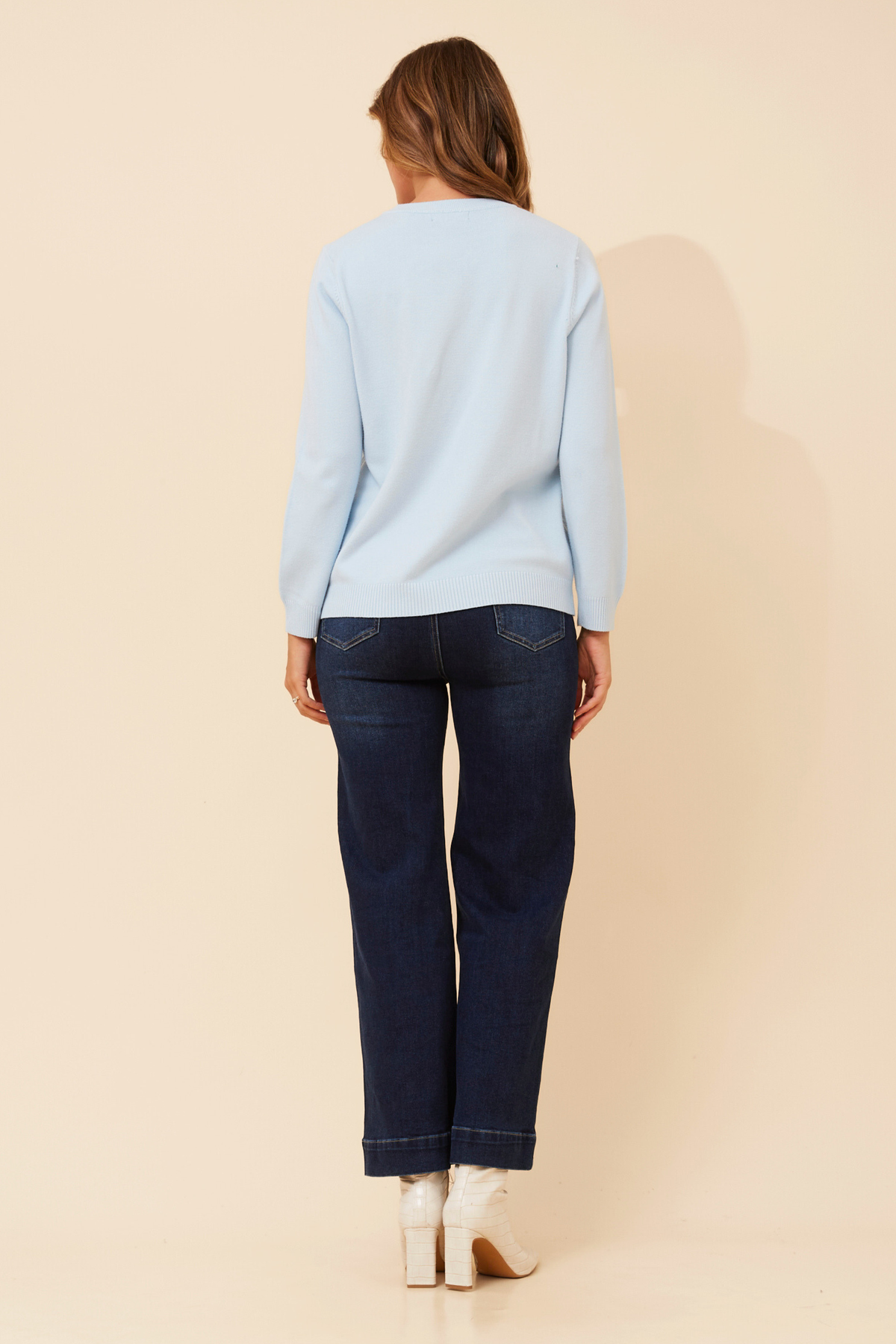 Berita Pearl Detail Knit KP525906 Skylight