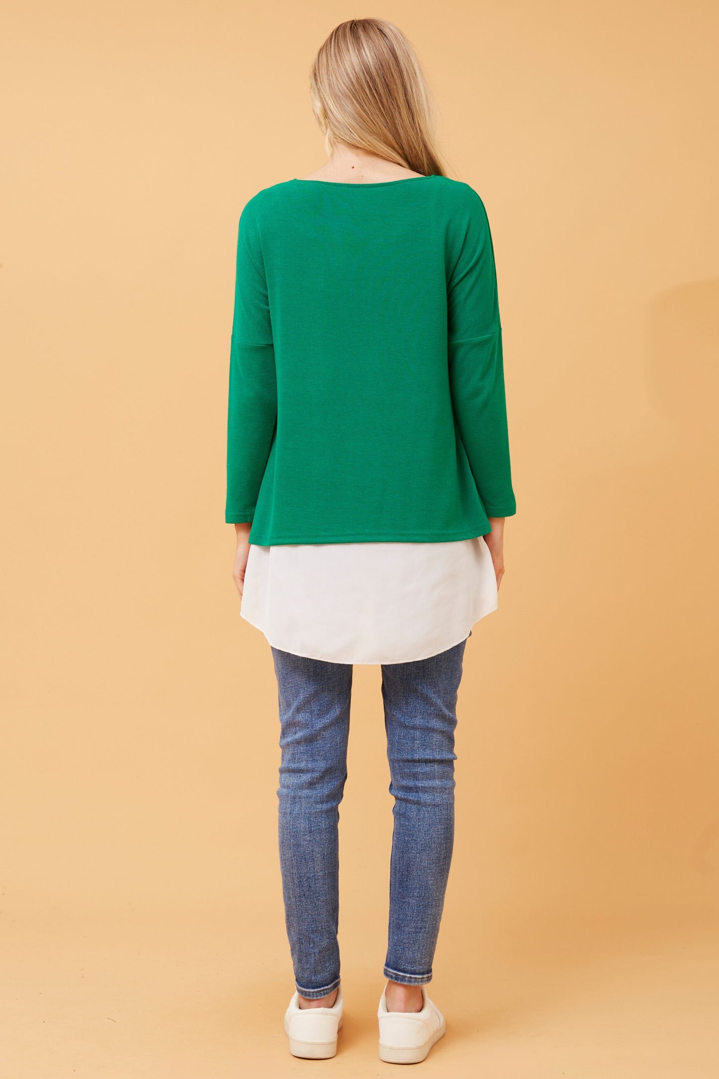 Carie Double Layer Top T512725 Jade