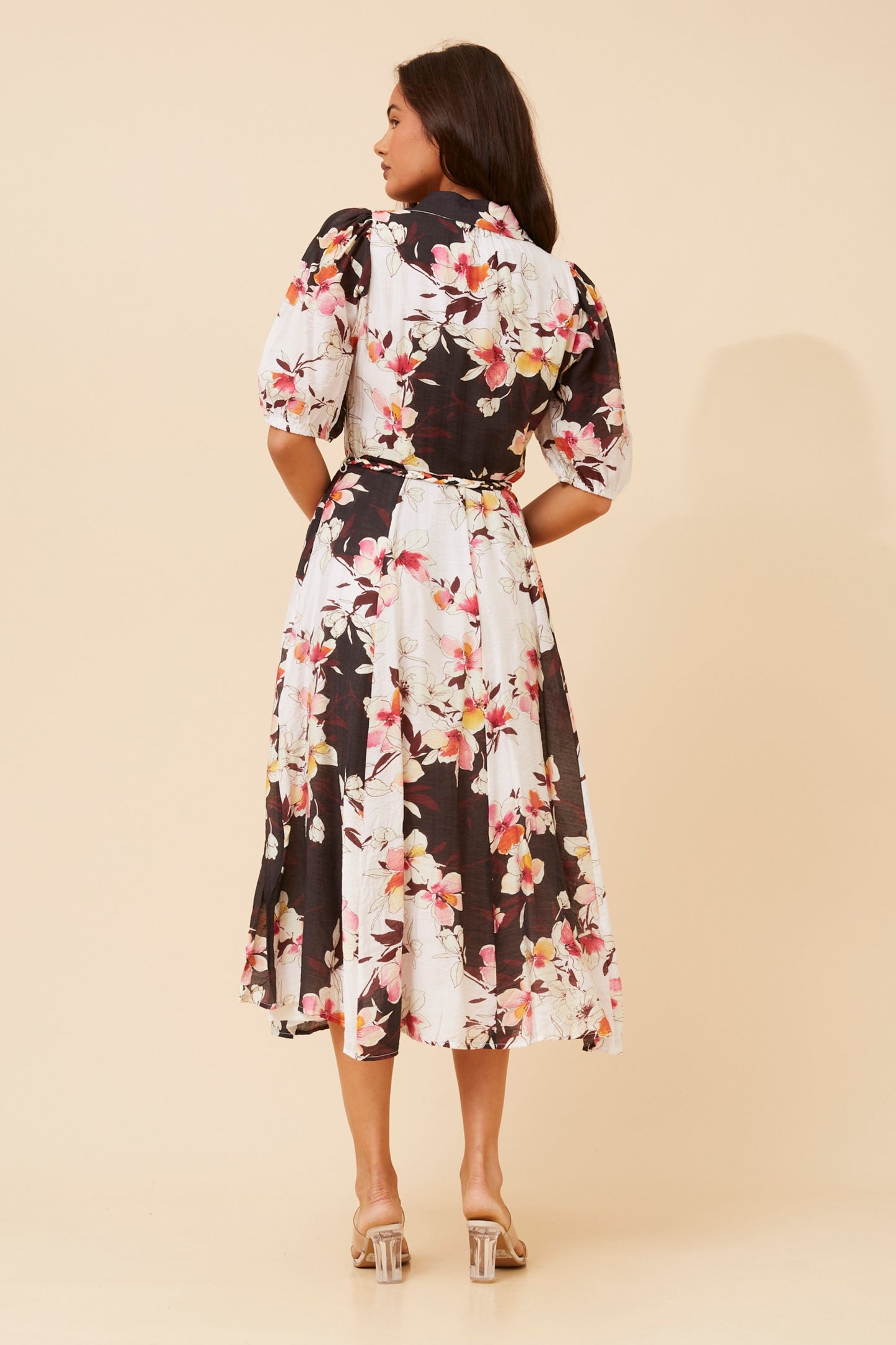 Qira Floral Shirt Dres D524416