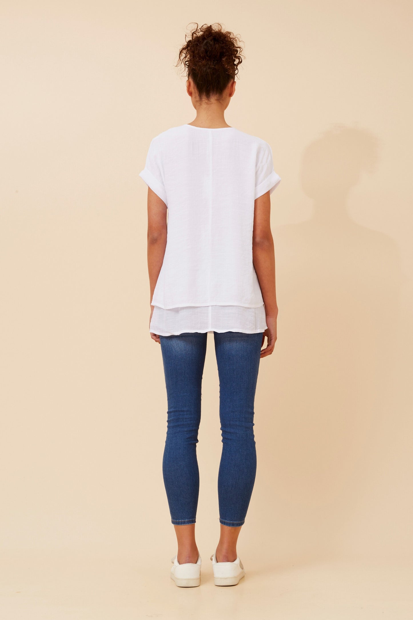 Soraya Double Layer Top T523077 White