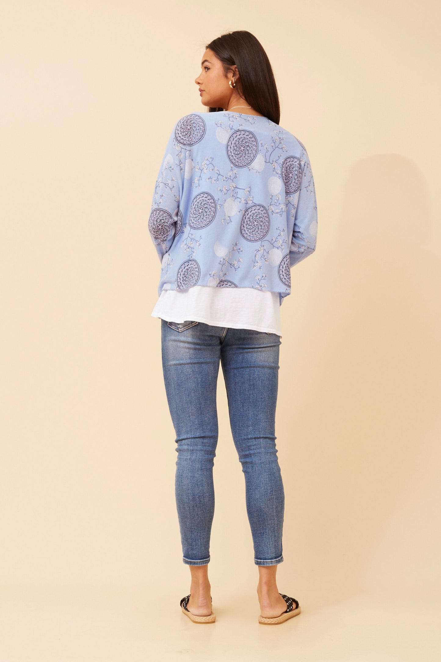 Vona Layered Top T522564 Denim