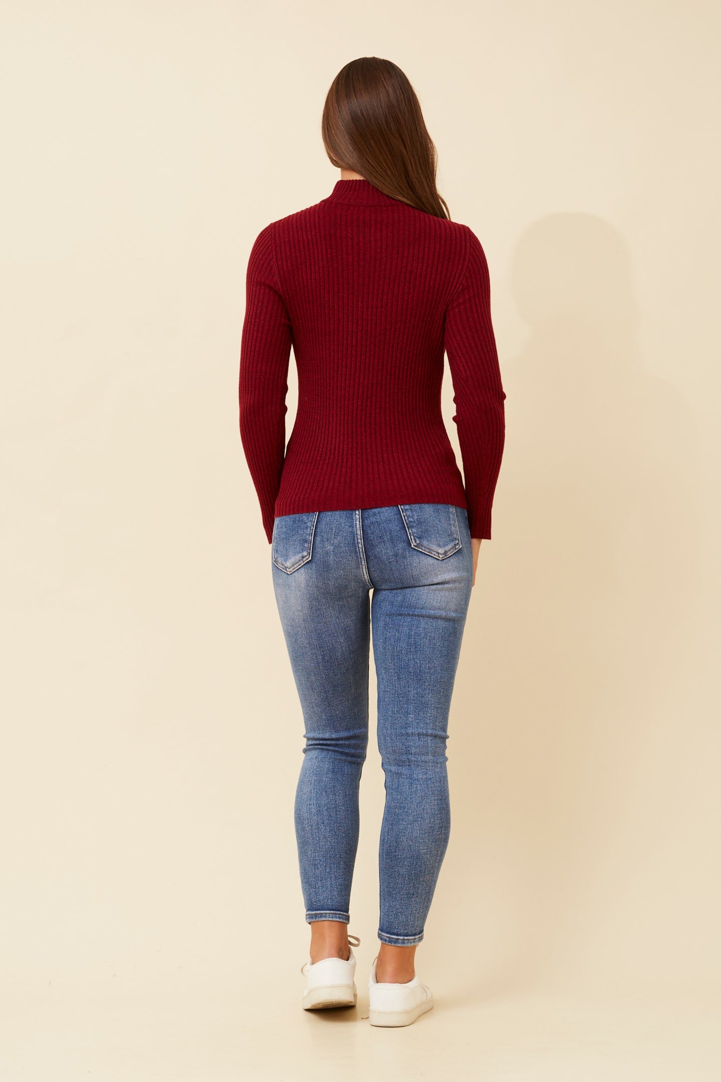 Alba Knit Jumper KP508787 Red Pear