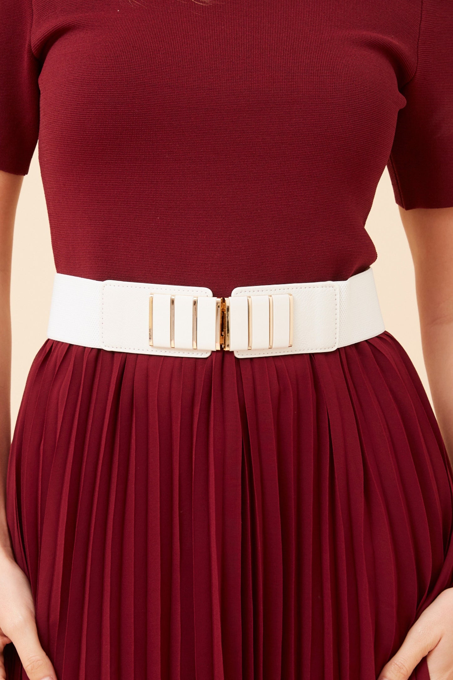 Buckle Belt BE524676 White