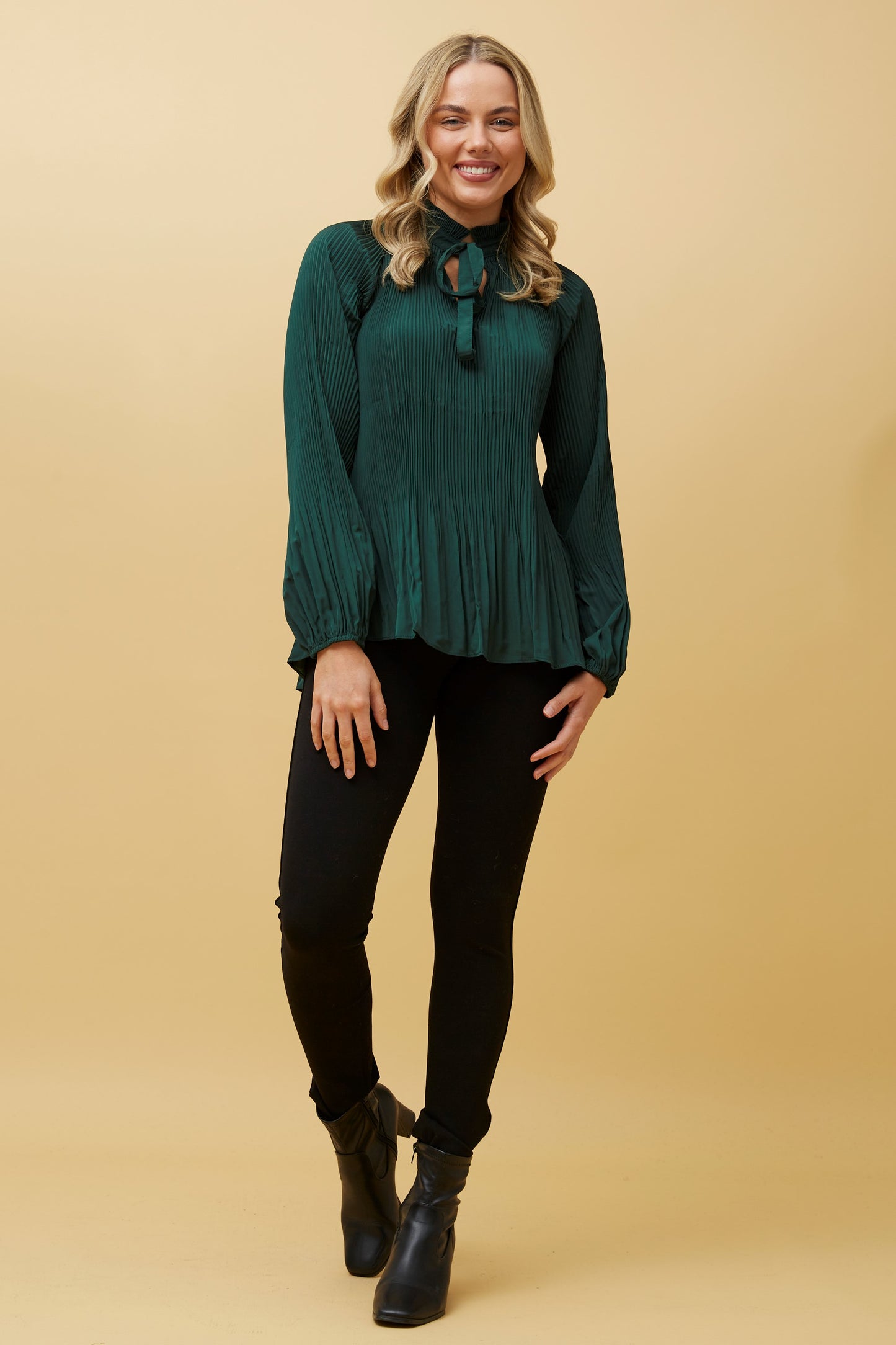 Nia Pleat Detail Blouse T509108