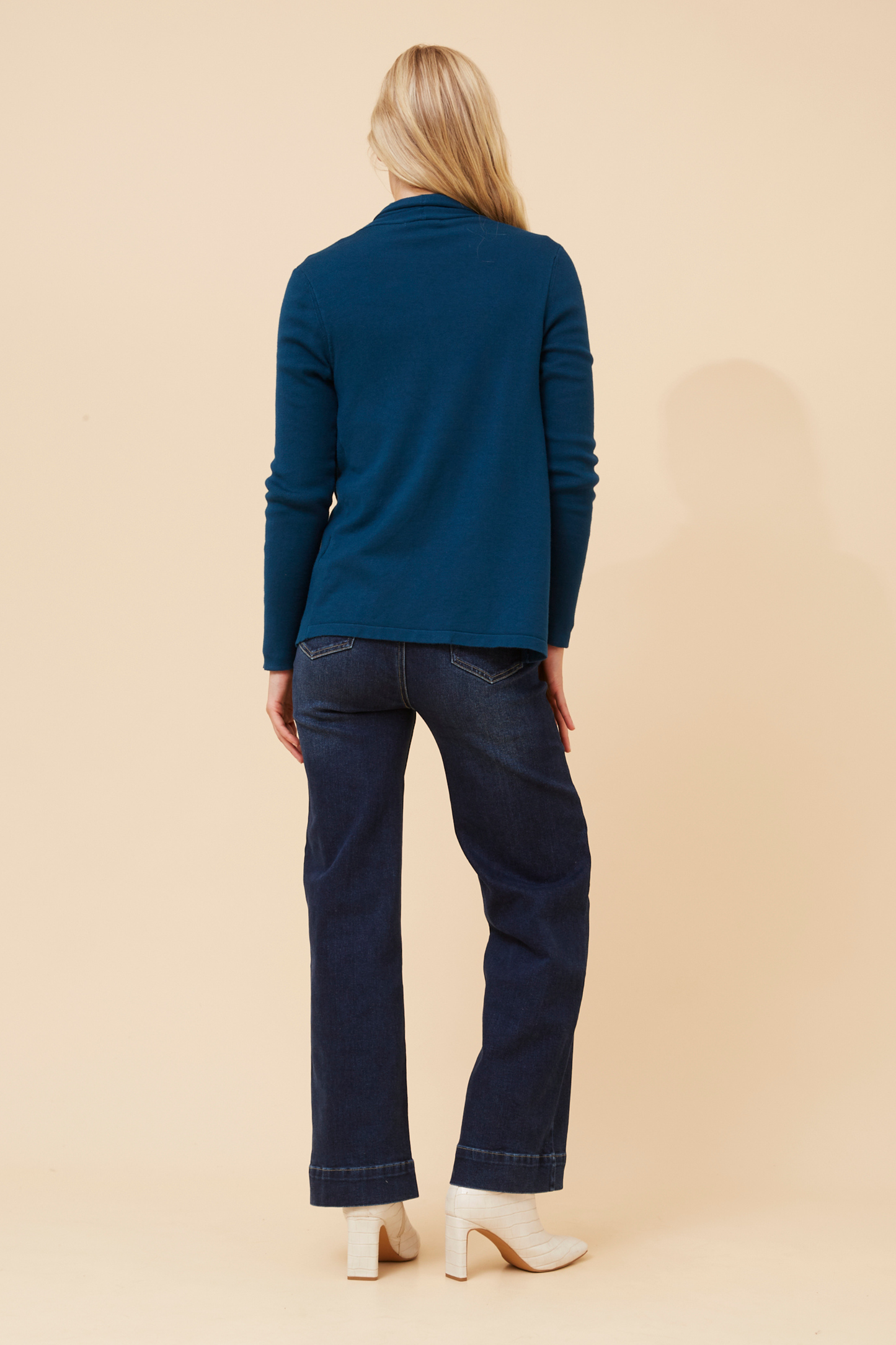 Shawl Collar Cardigan KC521966 Teal