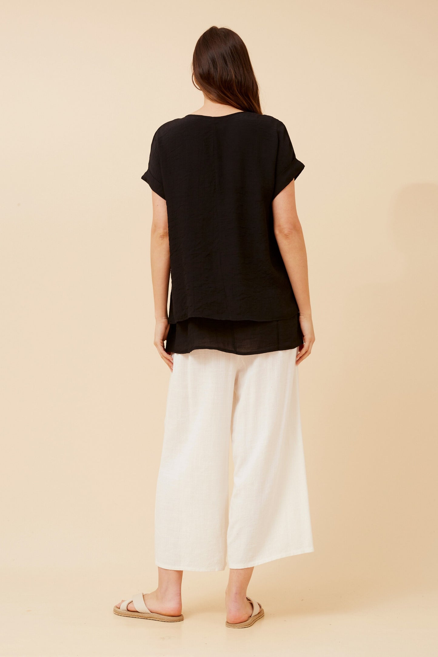 Soraya Double Layer Top T523077 Black