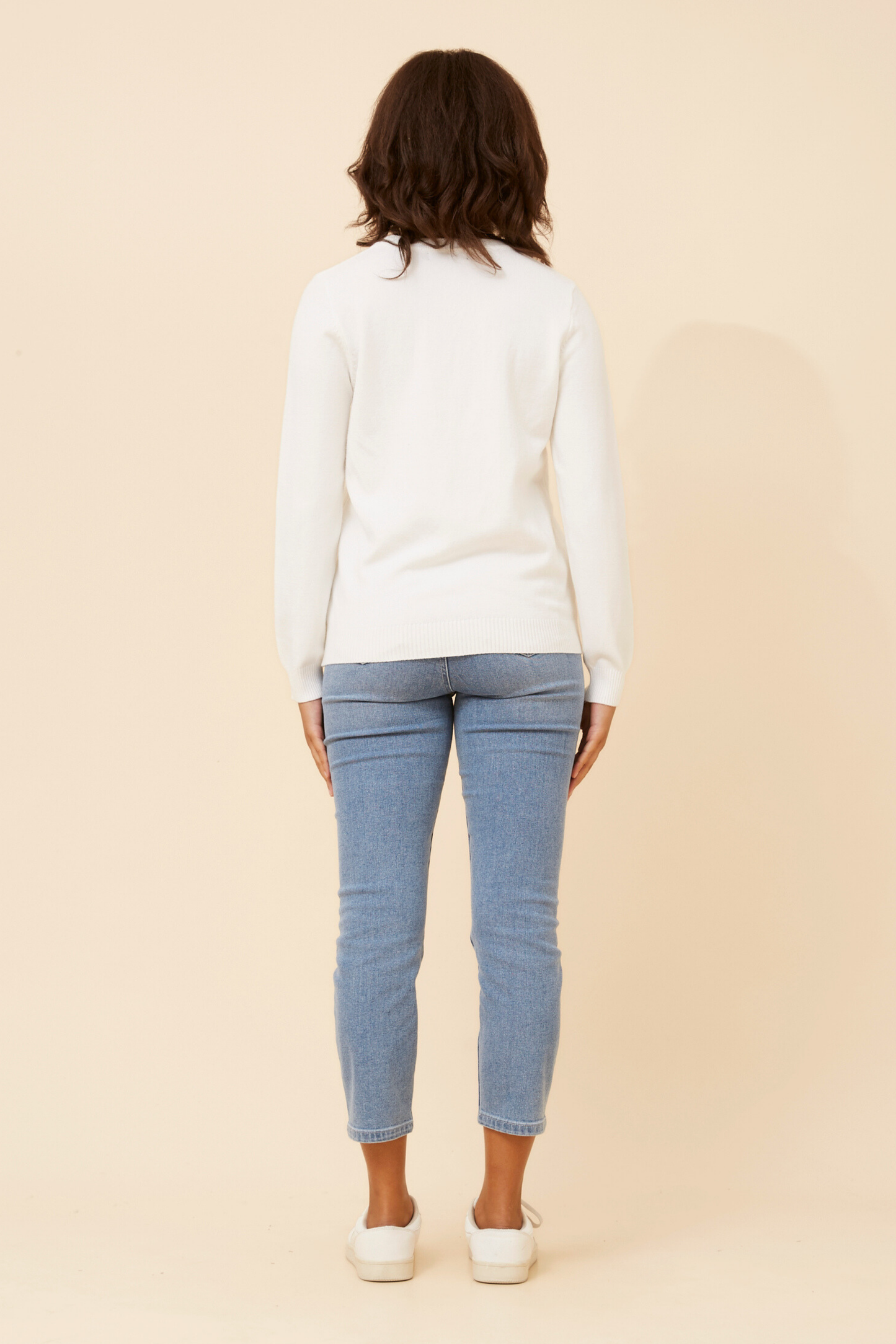 Berita Pearl Detail Knit KP525906 White