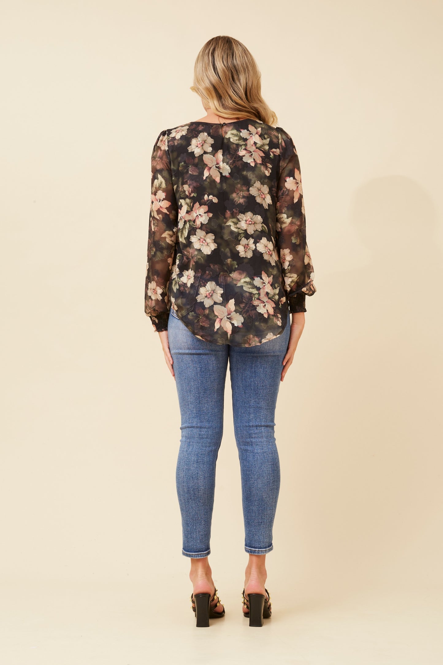Sabine Burnout Floral Blouse T521516