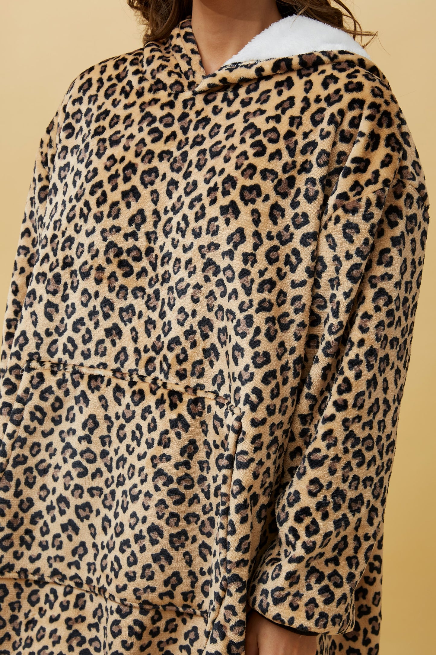 Animal Print Blanket Hoody
