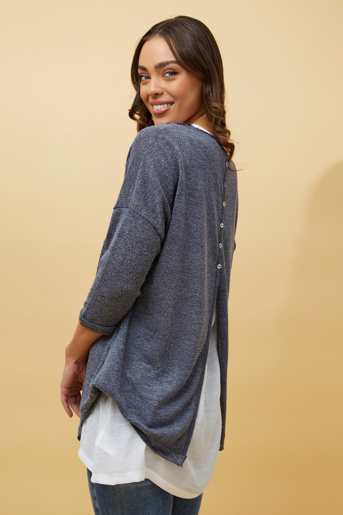 Axel Star Print Blouse T508236 Navy