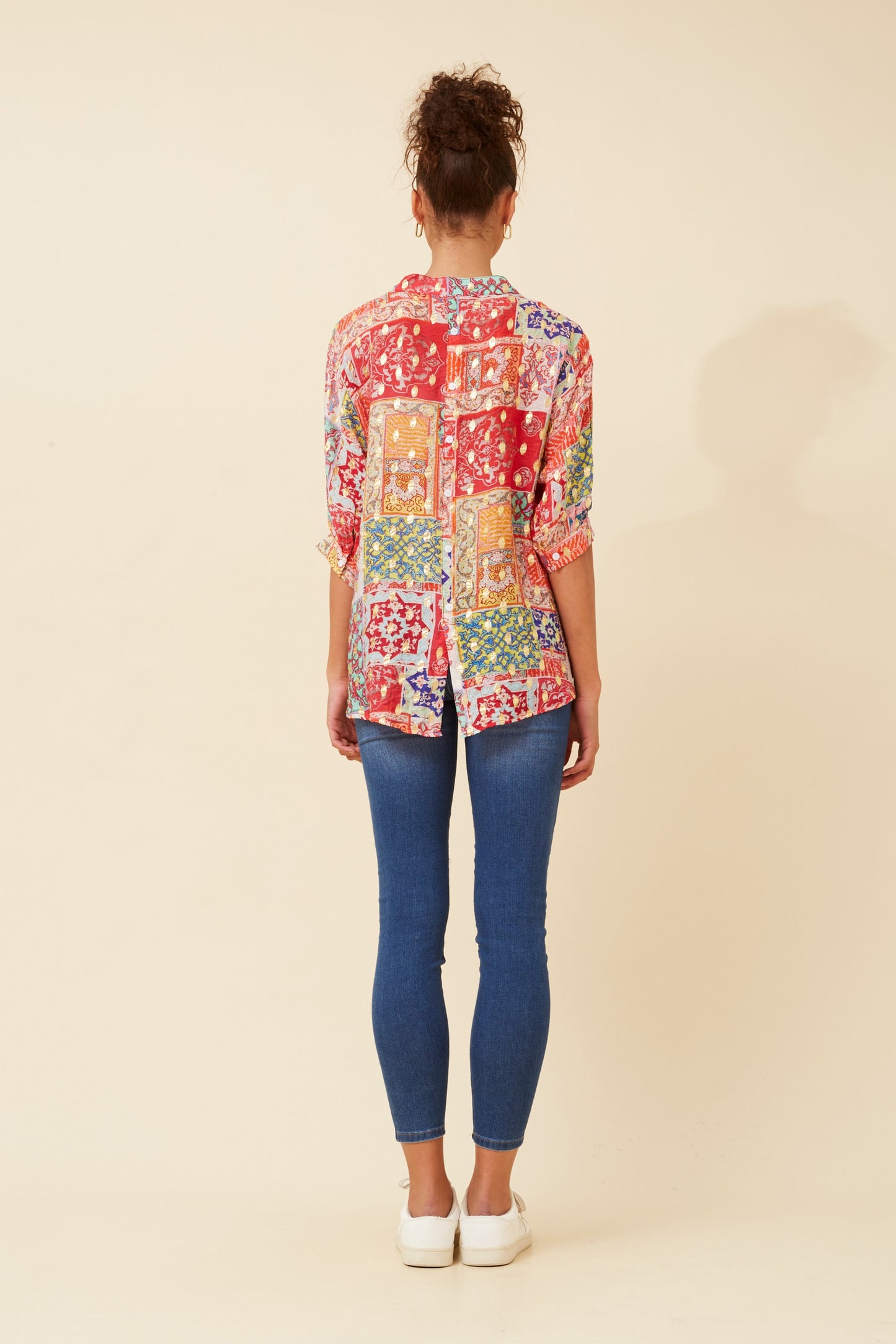 Rosa Shirt with Back Button Detail - T523156