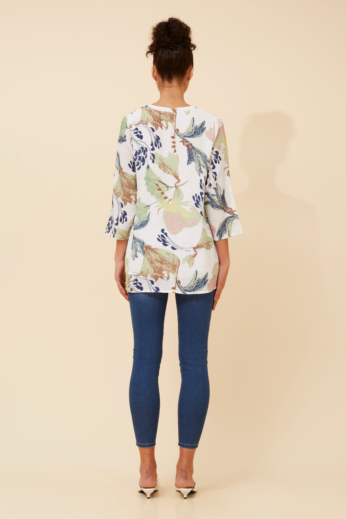 Edie Floral Print Button Top T526522