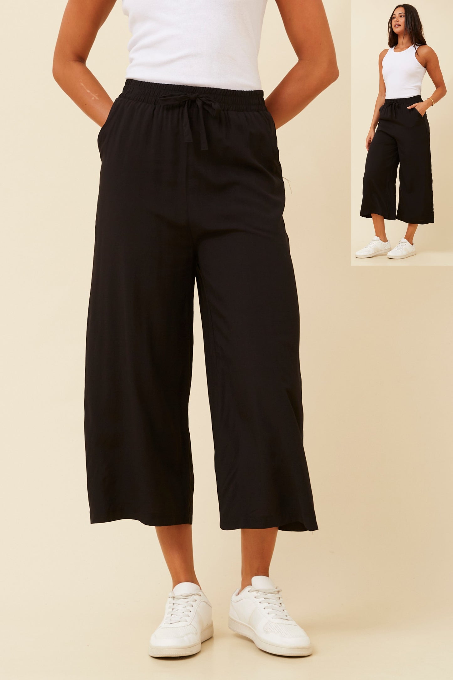 Ziggy Culotte Pants P524486 Black
