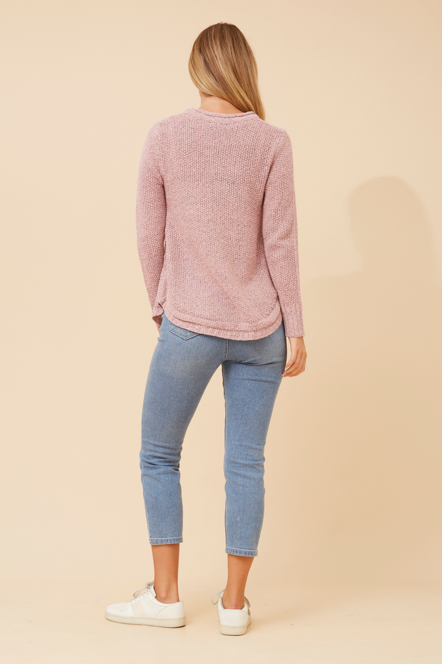 Jerry Button Detail Knit KP508431 Pink