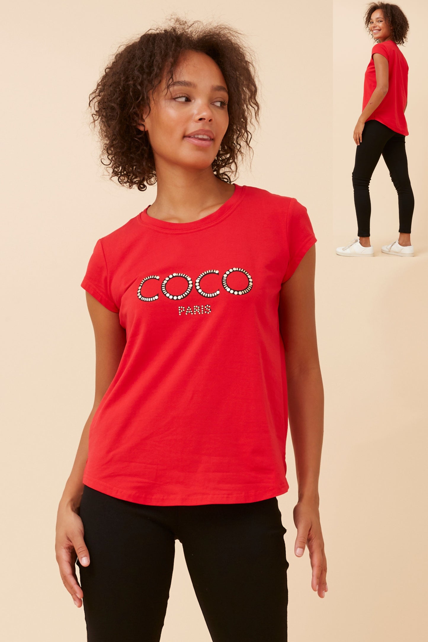 Coco Graphic T-Shirt - Red T515772