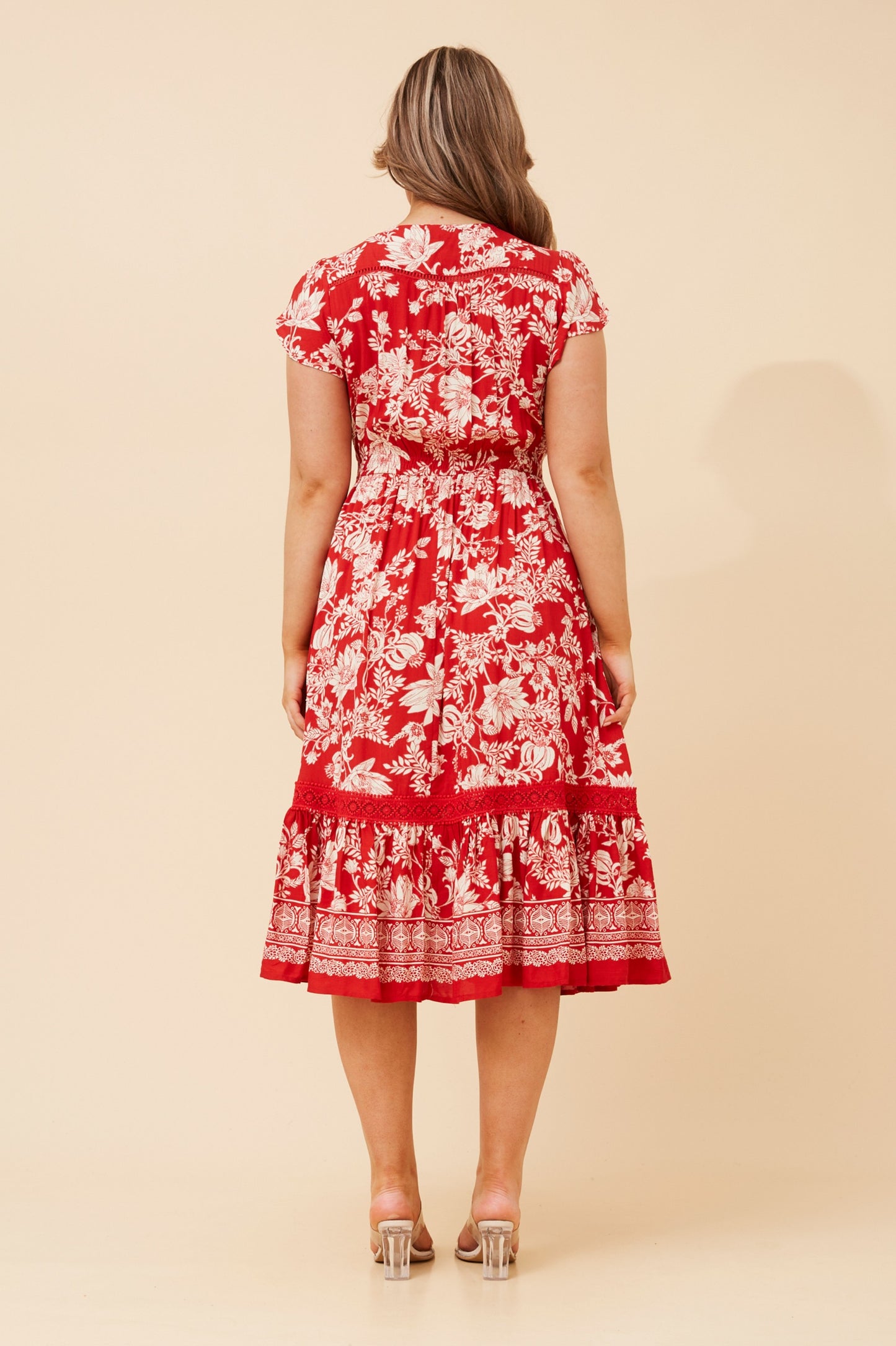 Serena Floral Midi Dress - D523238