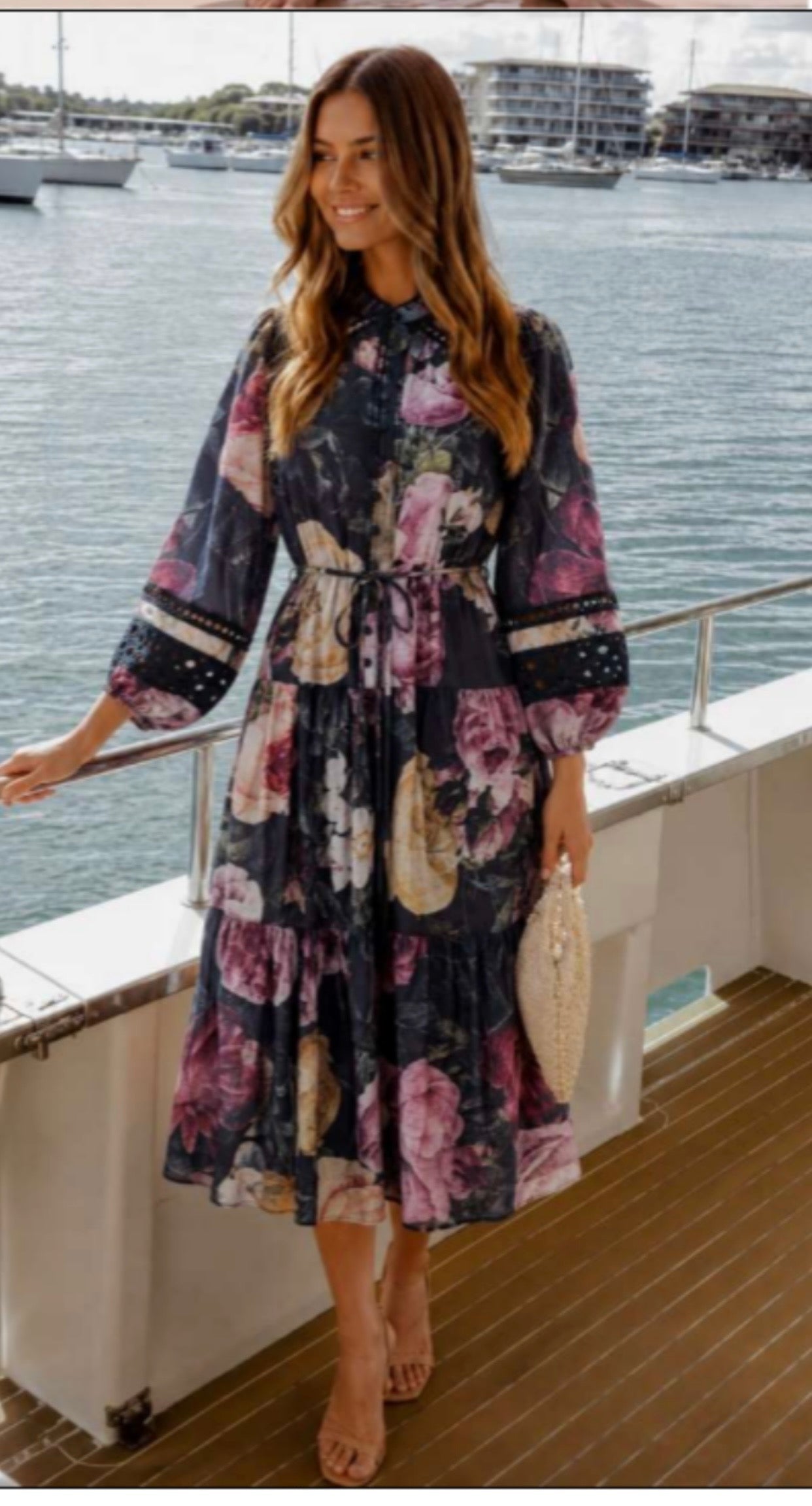 Roselle Floral Party Dress GO43260383-2