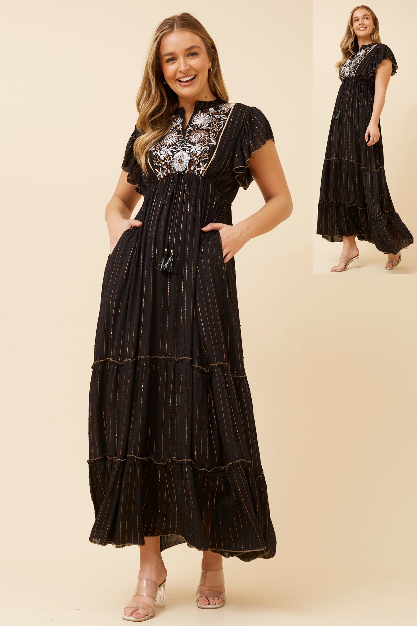 Reya Boho Maxi Dress D520541