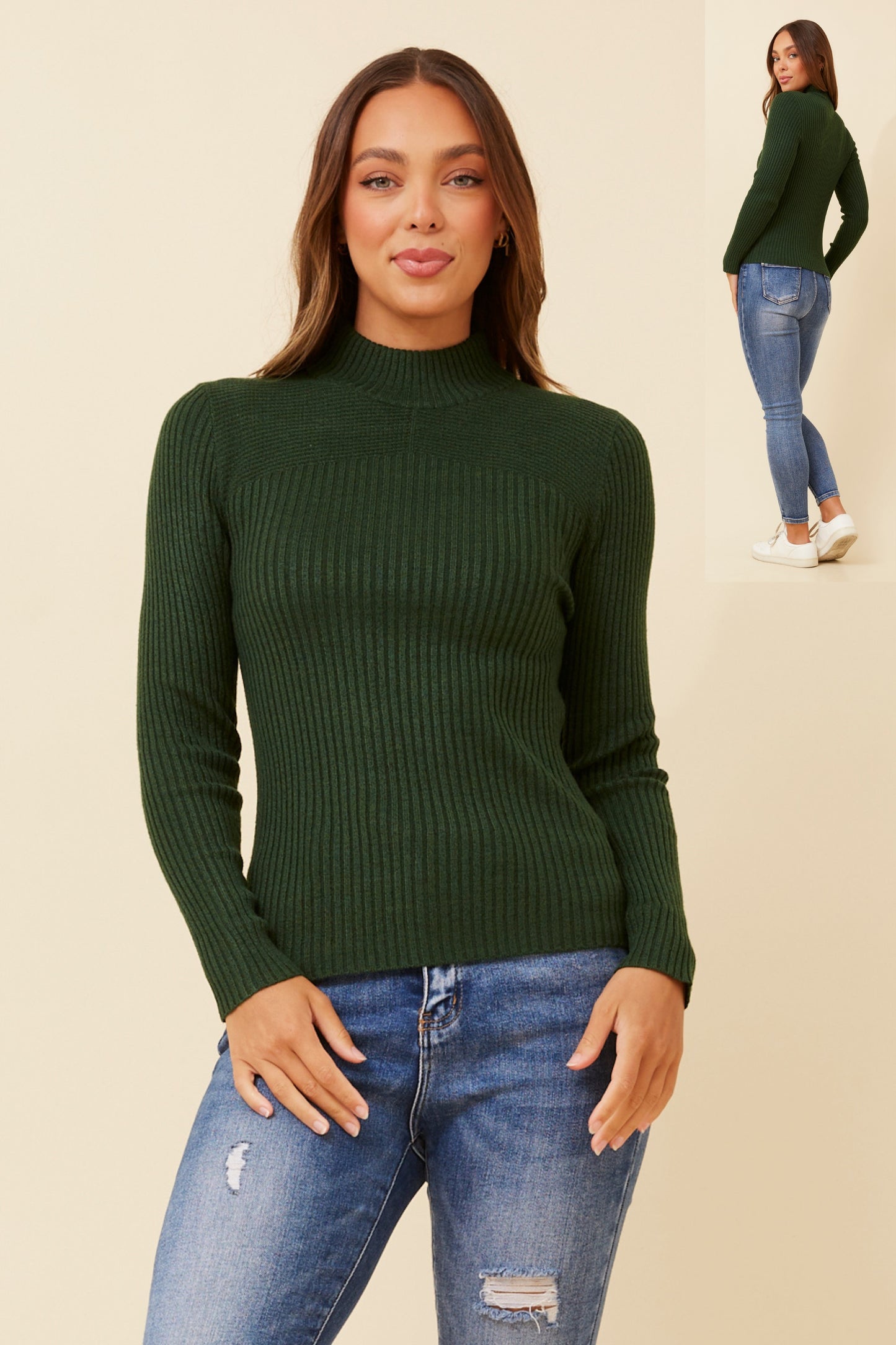 Alba Knit Jumper Jungle Green KP508787