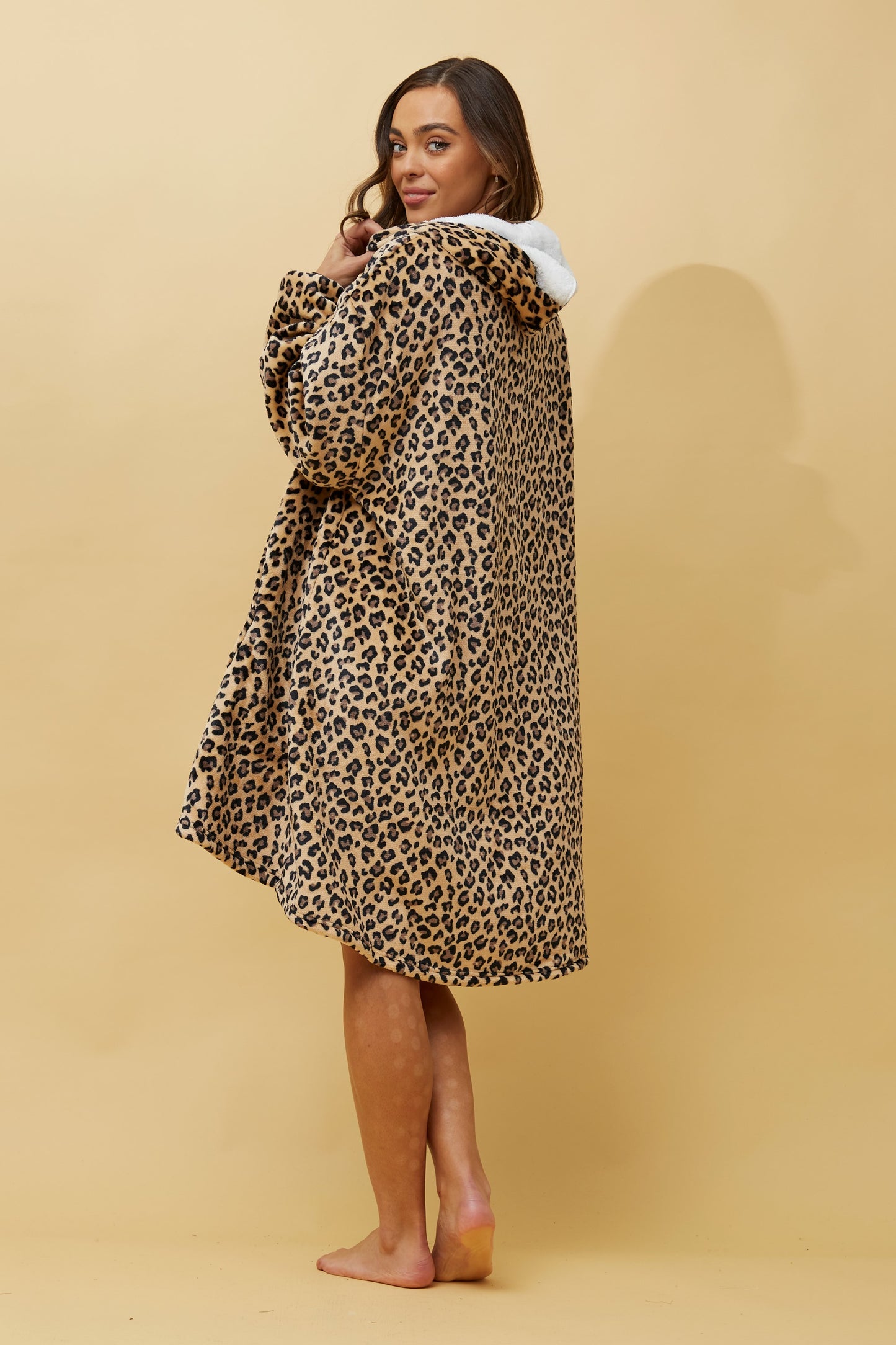 Animal Print Blanket Hoody