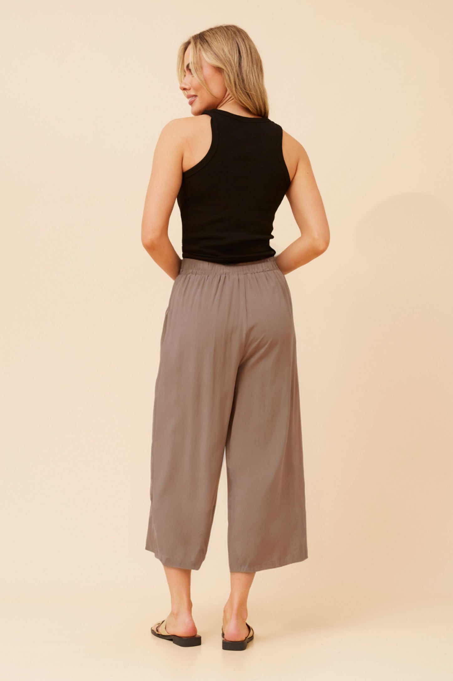 Zen Culotte Pants P522845 Mocha