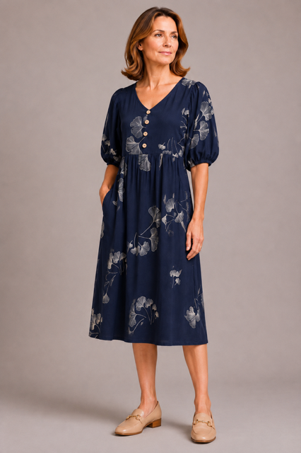 Bonnie Tunic Dress 38839BM Navy