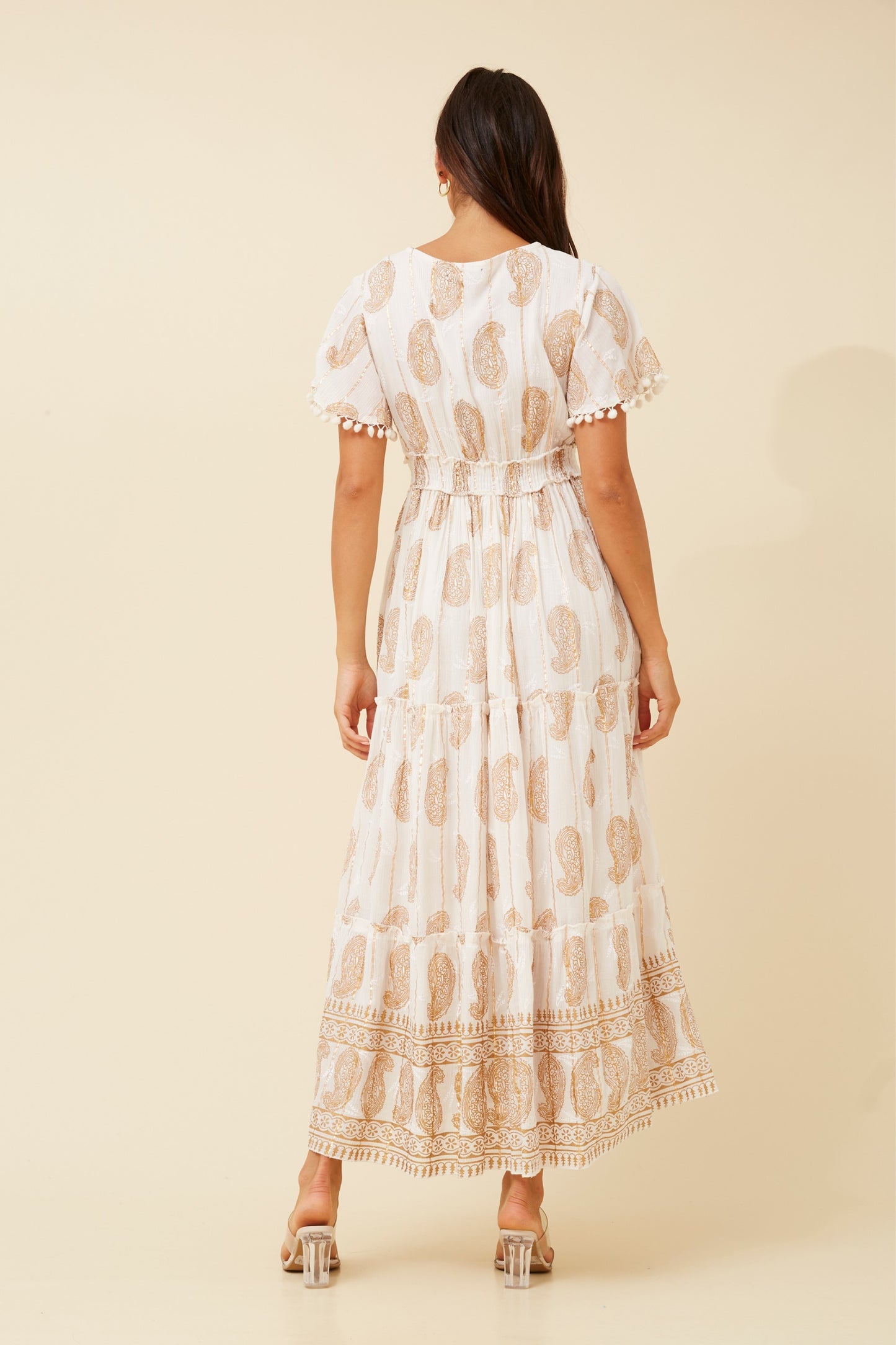 Diva Boho Maxi Dress White D519985