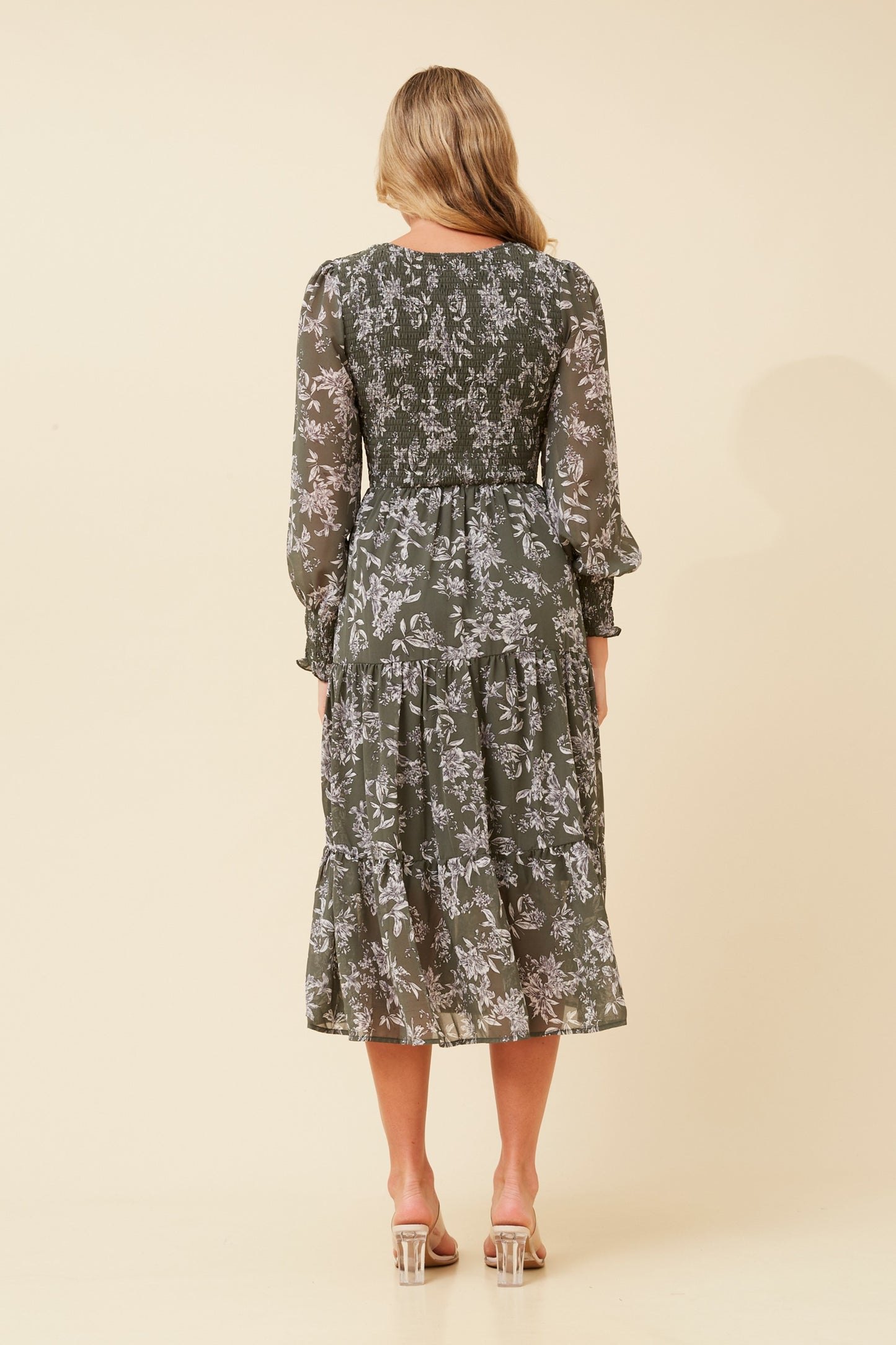 Nita Tiered Midi Dress D522383