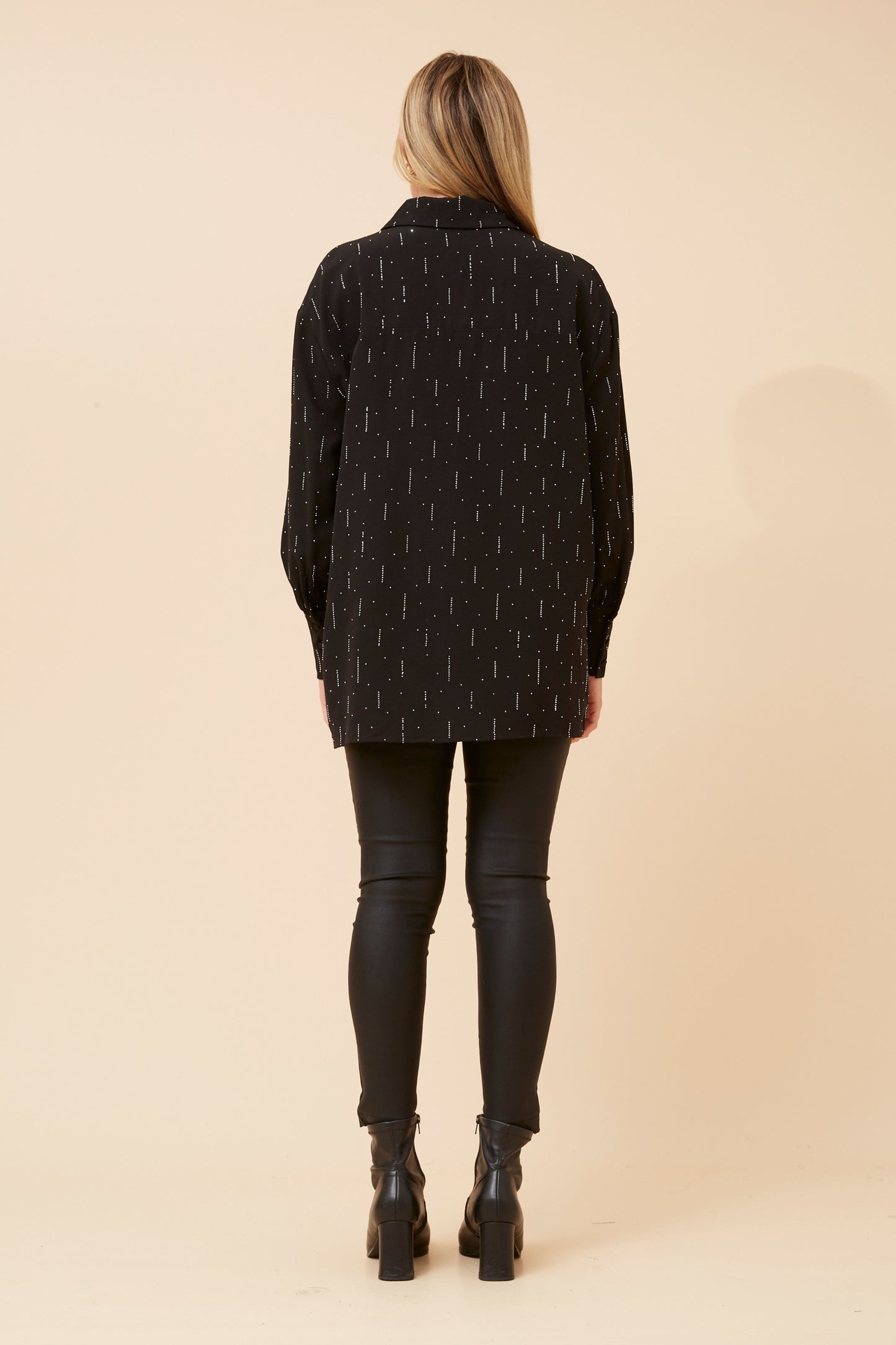 Eiza Sequin Shirt T734124 Black