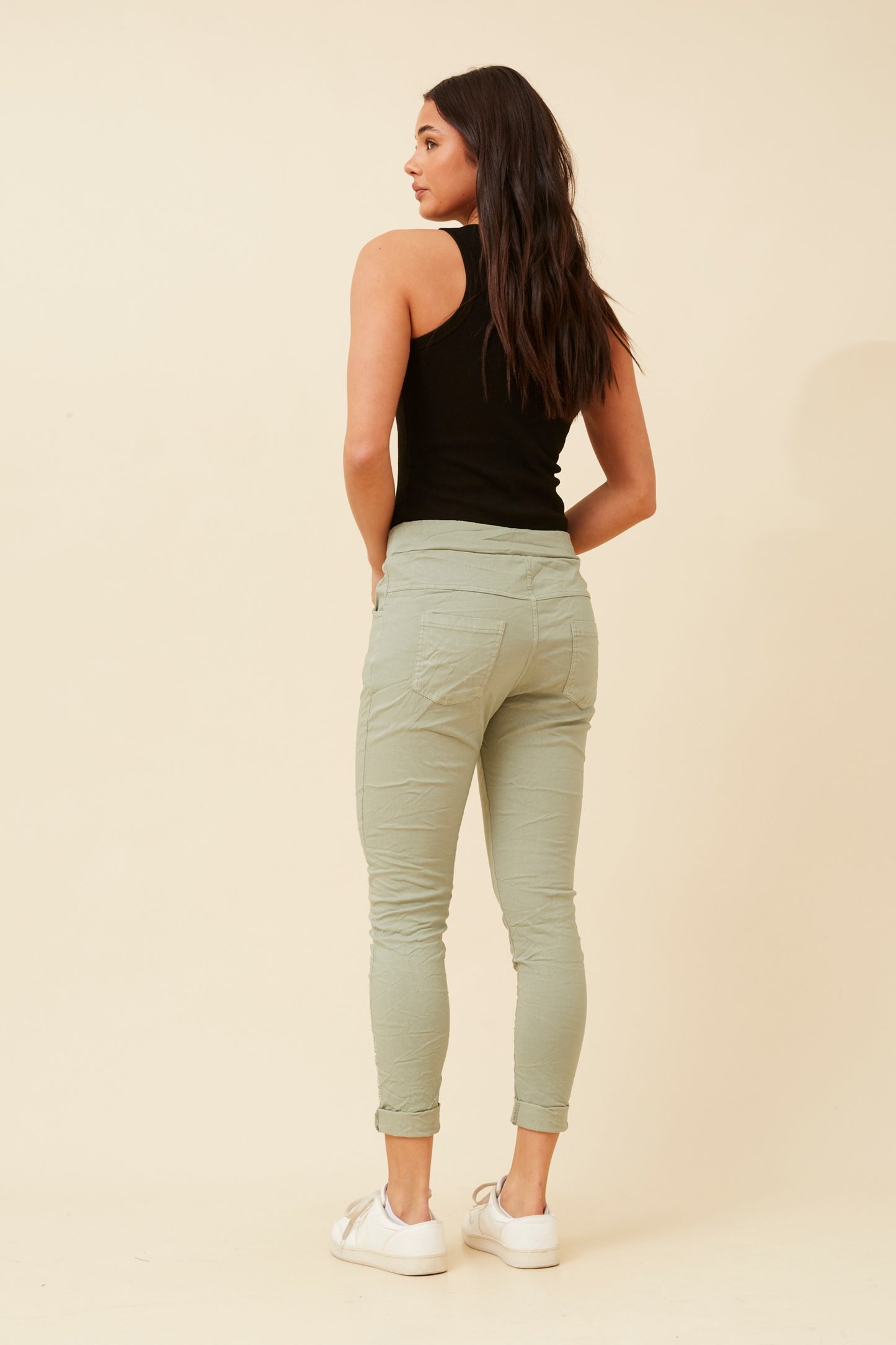 Cielo Italian Diamante Pant P523835 Sage