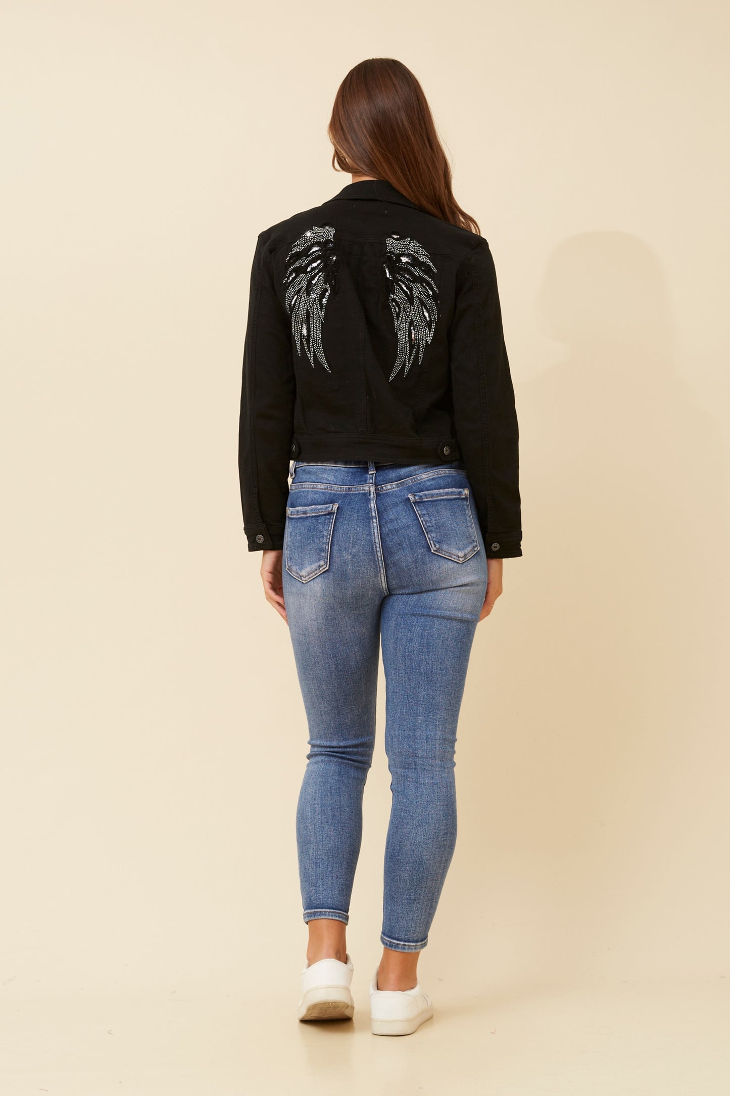 Felma Sequin Wing Jacket J517180 Black