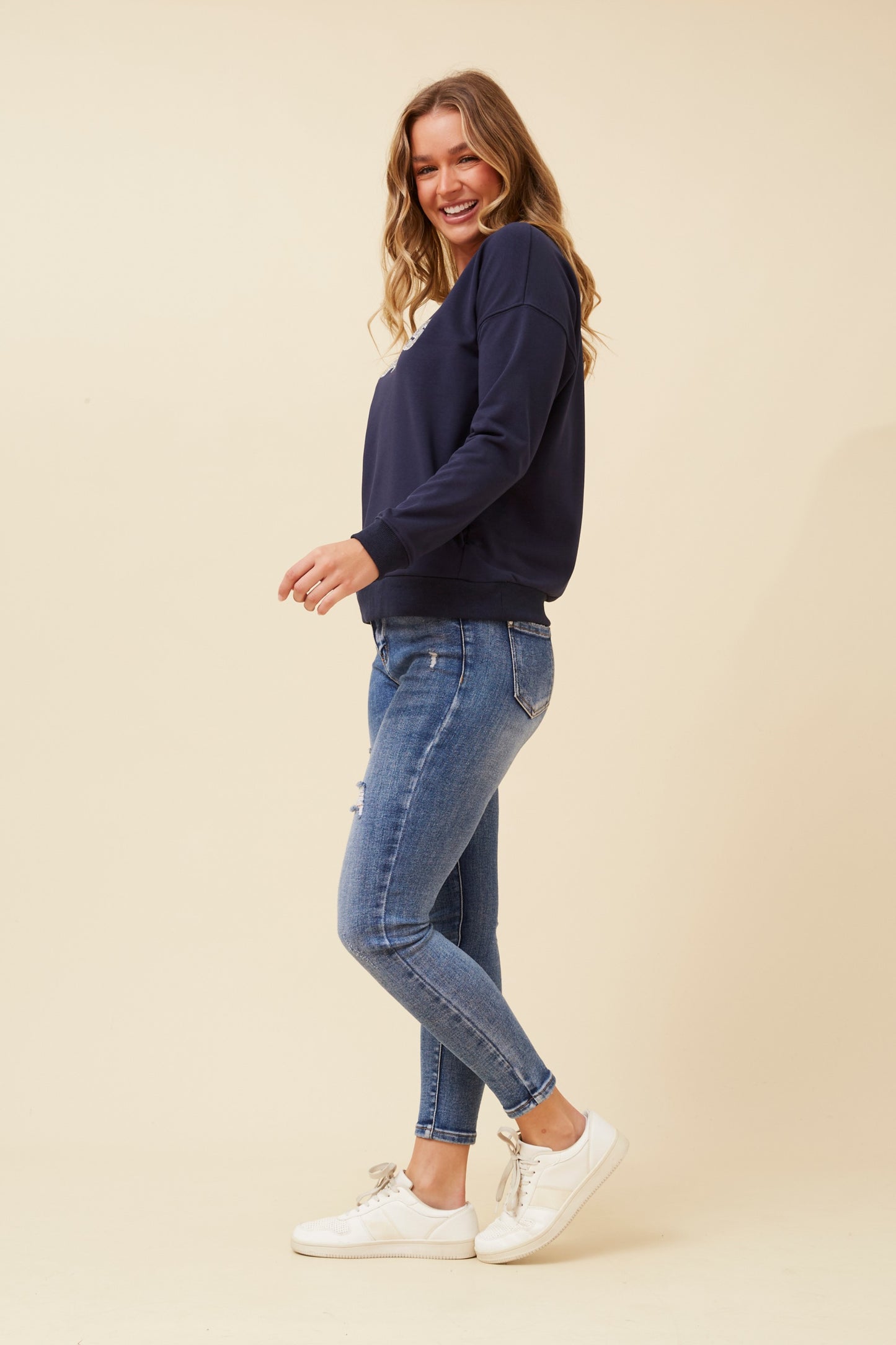 Paris Graphic Fleece Top T522987