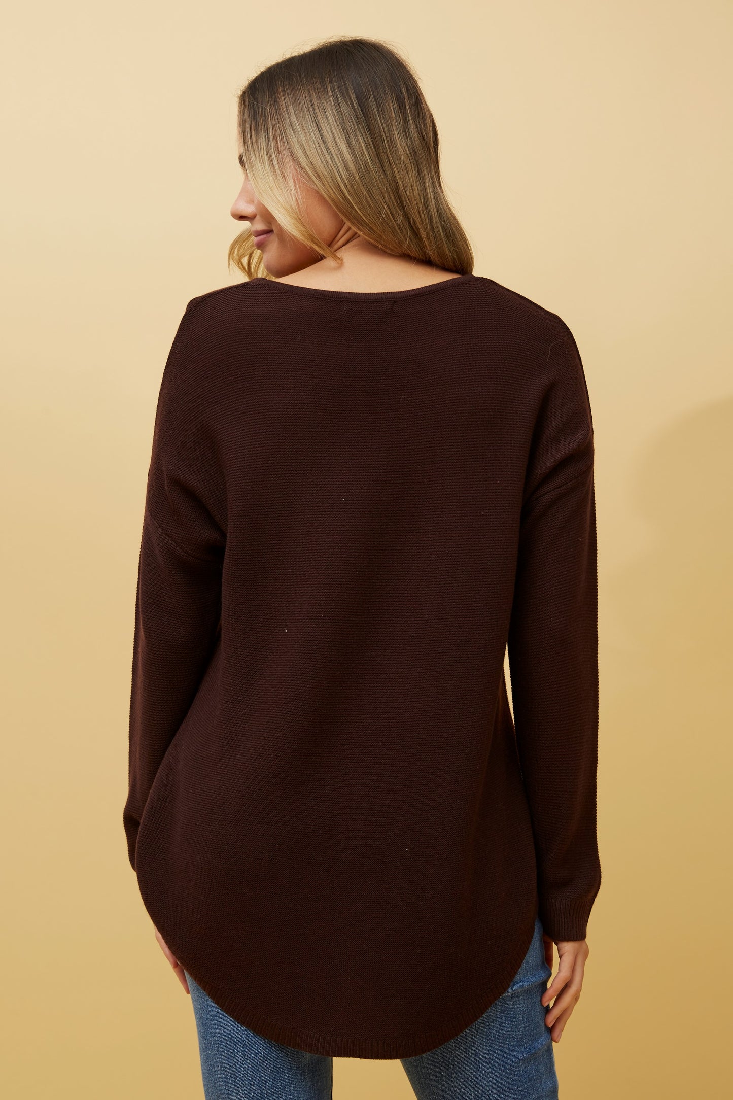 Ariana Knit Jumper -Chocolate KP509280